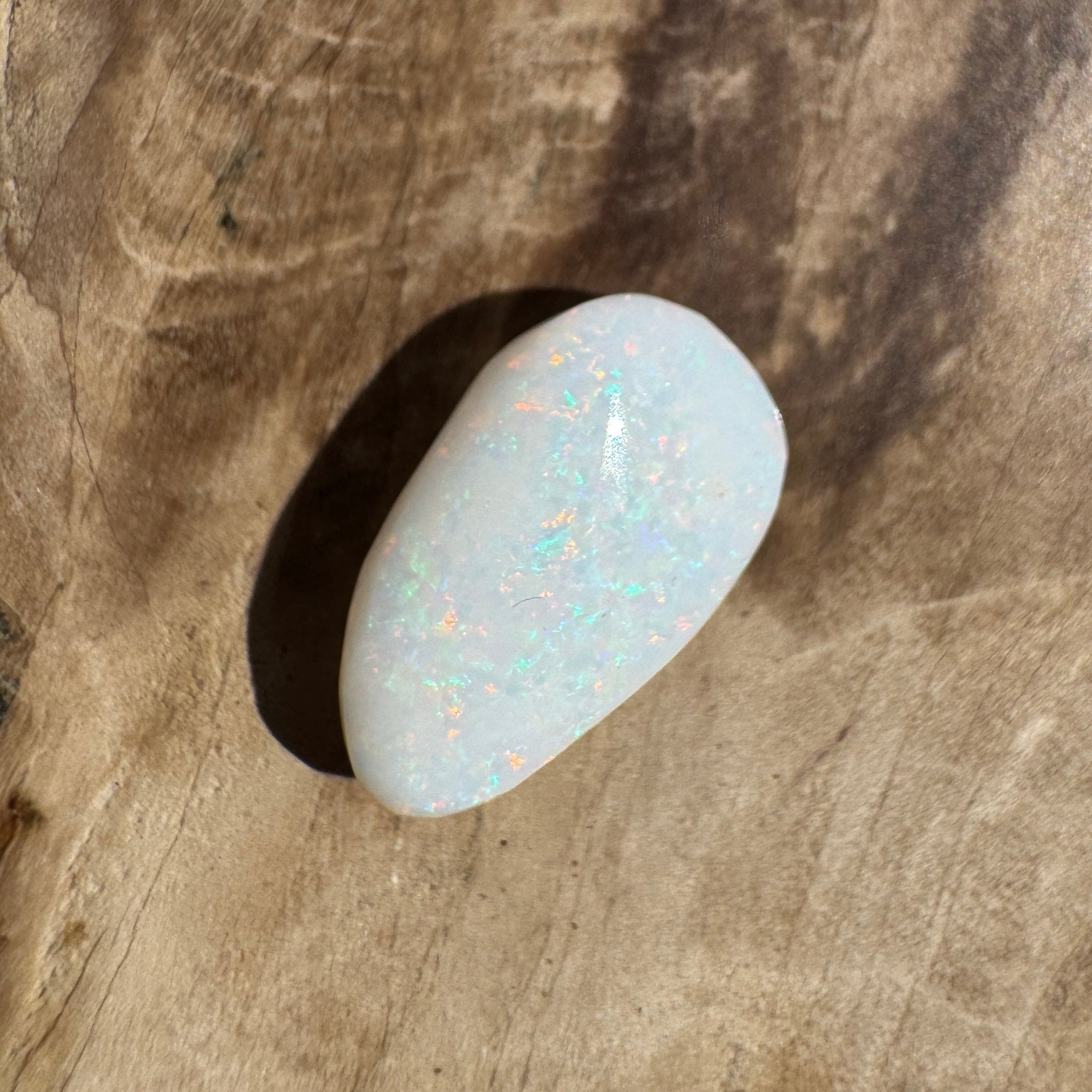 2.6ct Coober Pedy Oval Opal | Solid Australian Opal | Hand-Cut