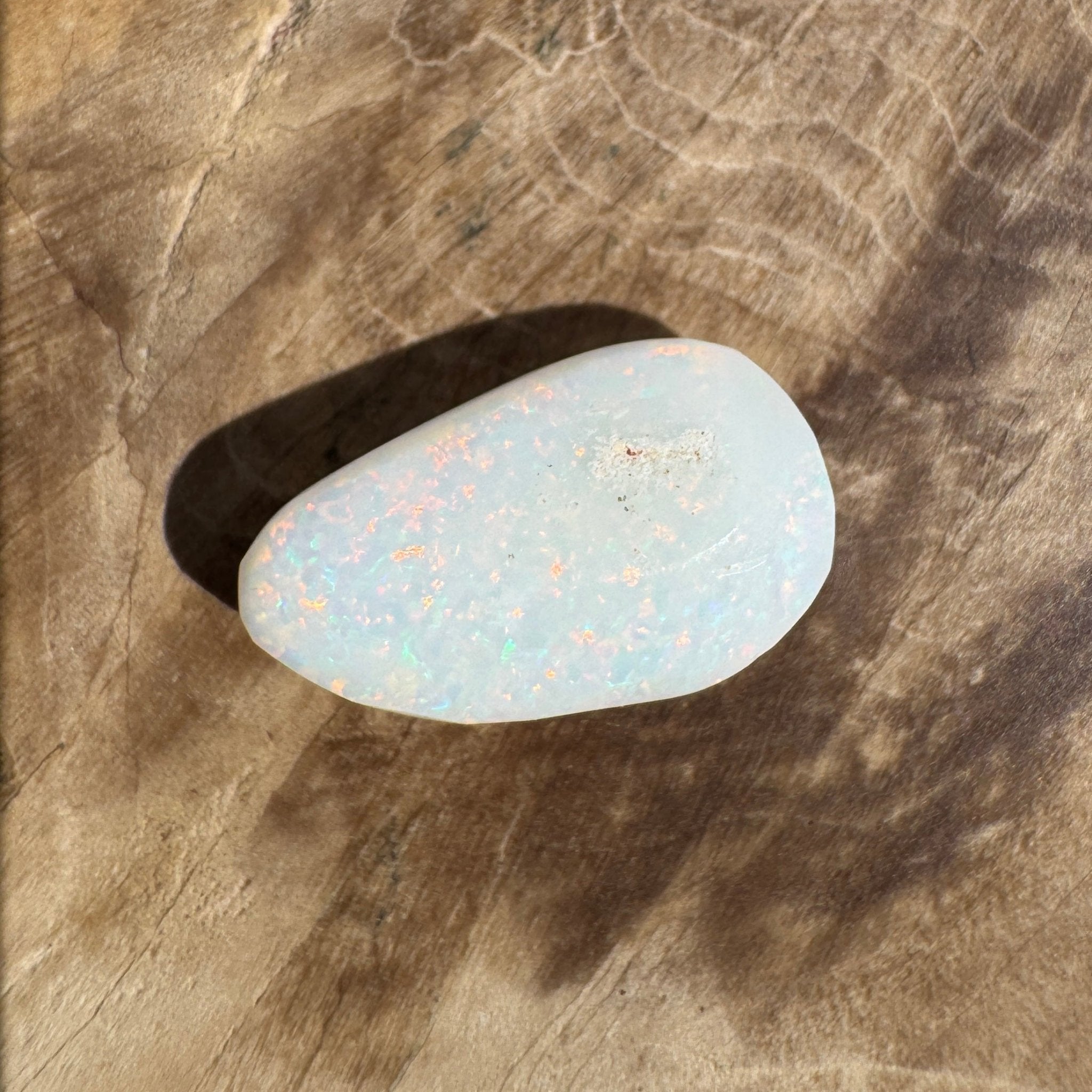 2.6ct Coober Pedy Oval Opal | Solid Australian Opal | Hand-Cut