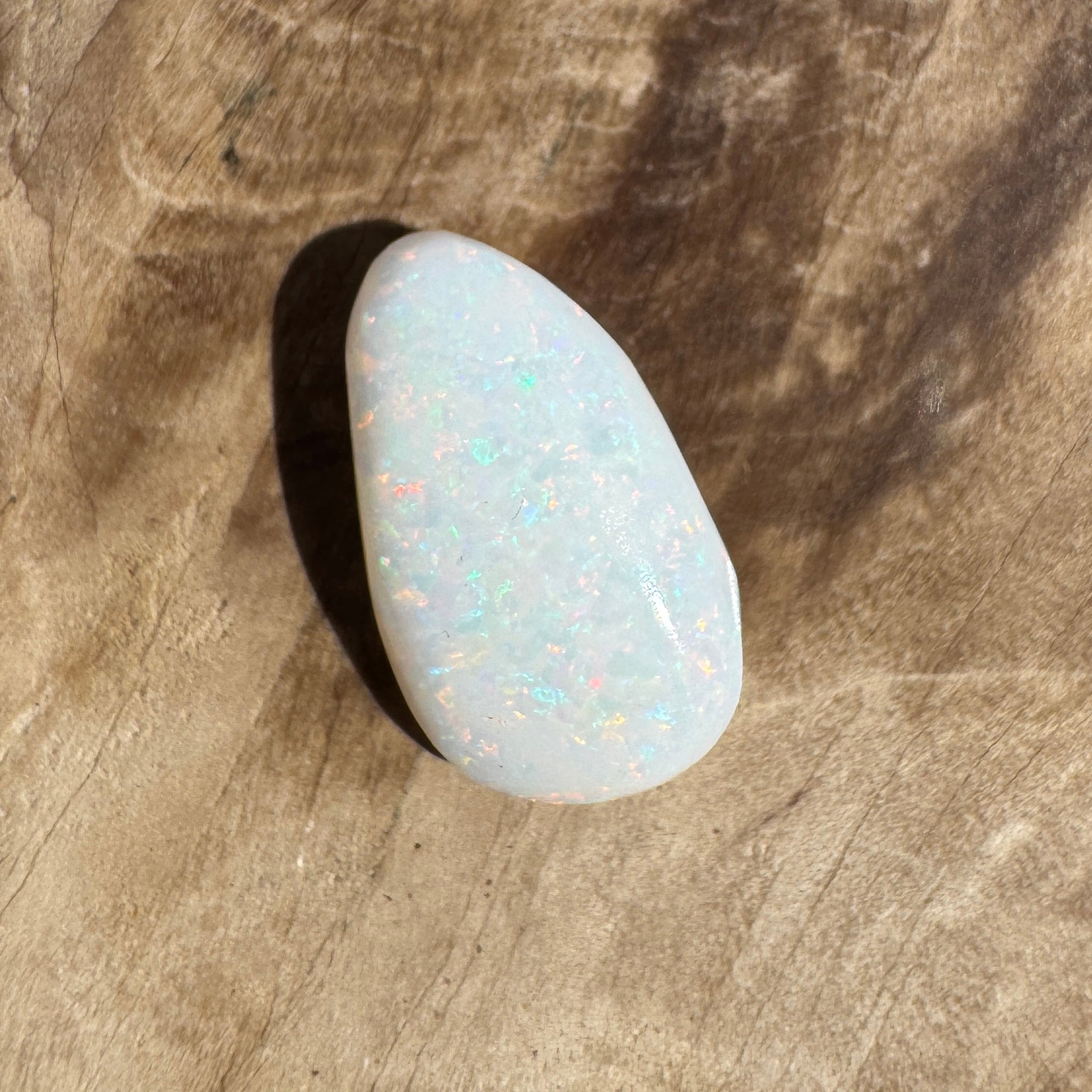 2.6ct Coober Pedy Oval Opal | Solid Australian Opal | Hand-Cut