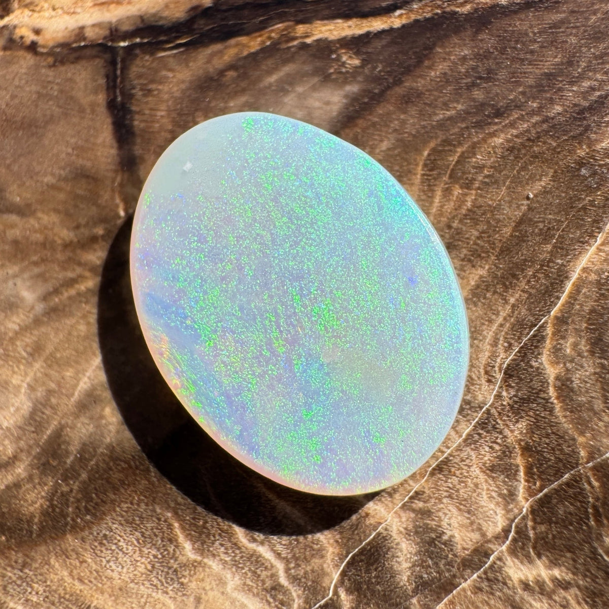 2.6ct Lightning Ridge White Opal | Solid Australian Opal | Hand-Cut