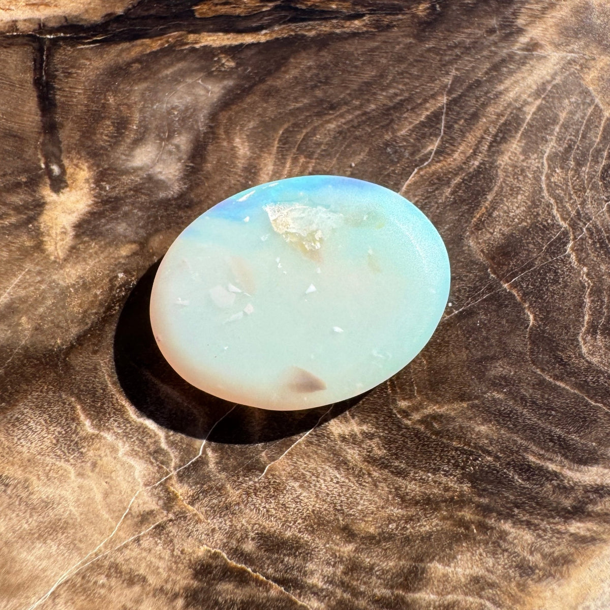2.6ct Lightning Ridge White Opal | Solid Australian Opal | Hand-Cut