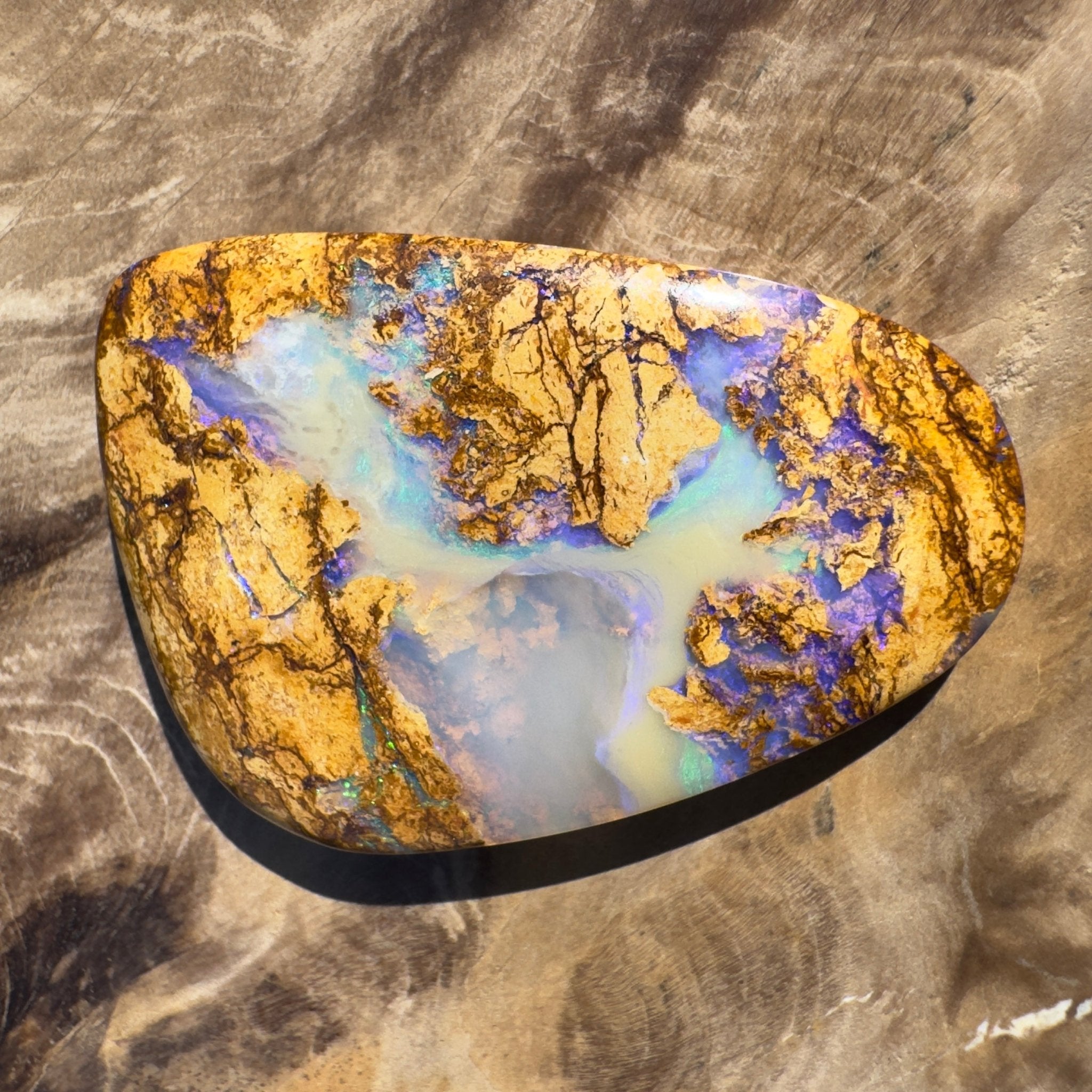 26ct Queensland Boulder Opal | Solid Australian Opal | Hand-Cut