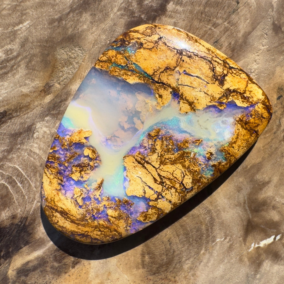 26ct Queensland Boulder Opal | Solid Australian Opal | Hand-Cut