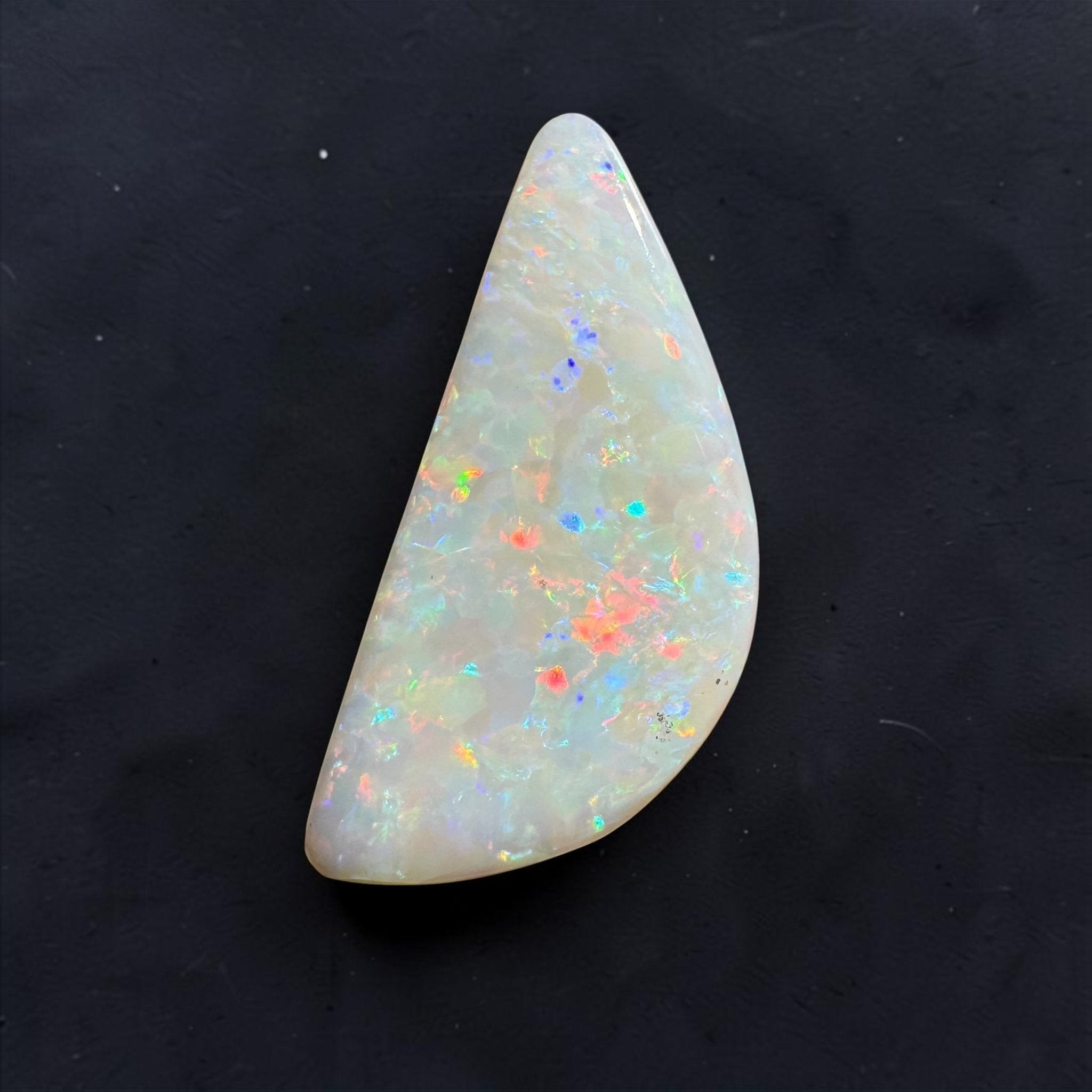 2.7ct Coober Pedy White Opal | Solid Australian Opal | Hand-Cut