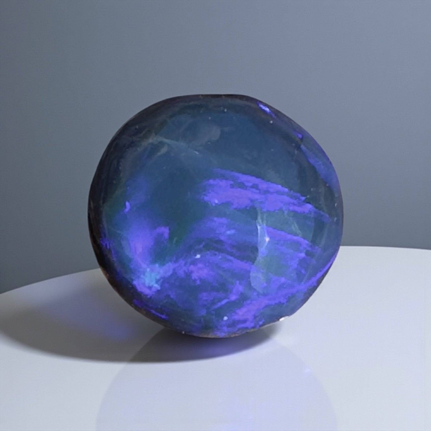 2.7ct Hand - cut Solid Lightning Ridge Semi Black Opal