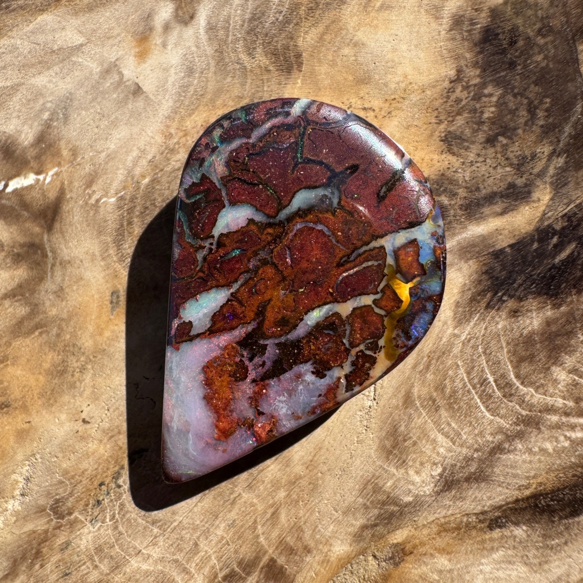 27ct Queensland Boulder Opal | Solid Australian Opal | Hand-Cut