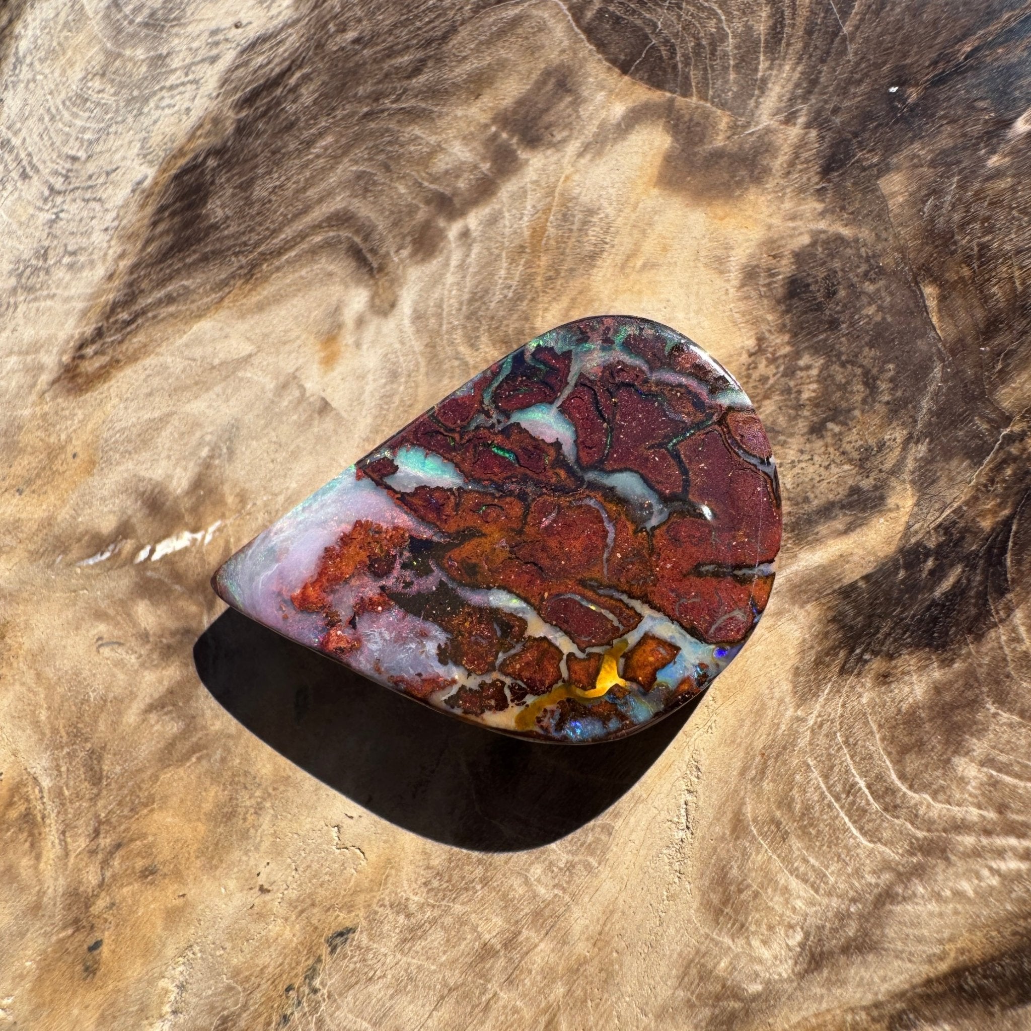 27ct Queensland Boulder Opal | Solid Australian Opal | Hand-Cut