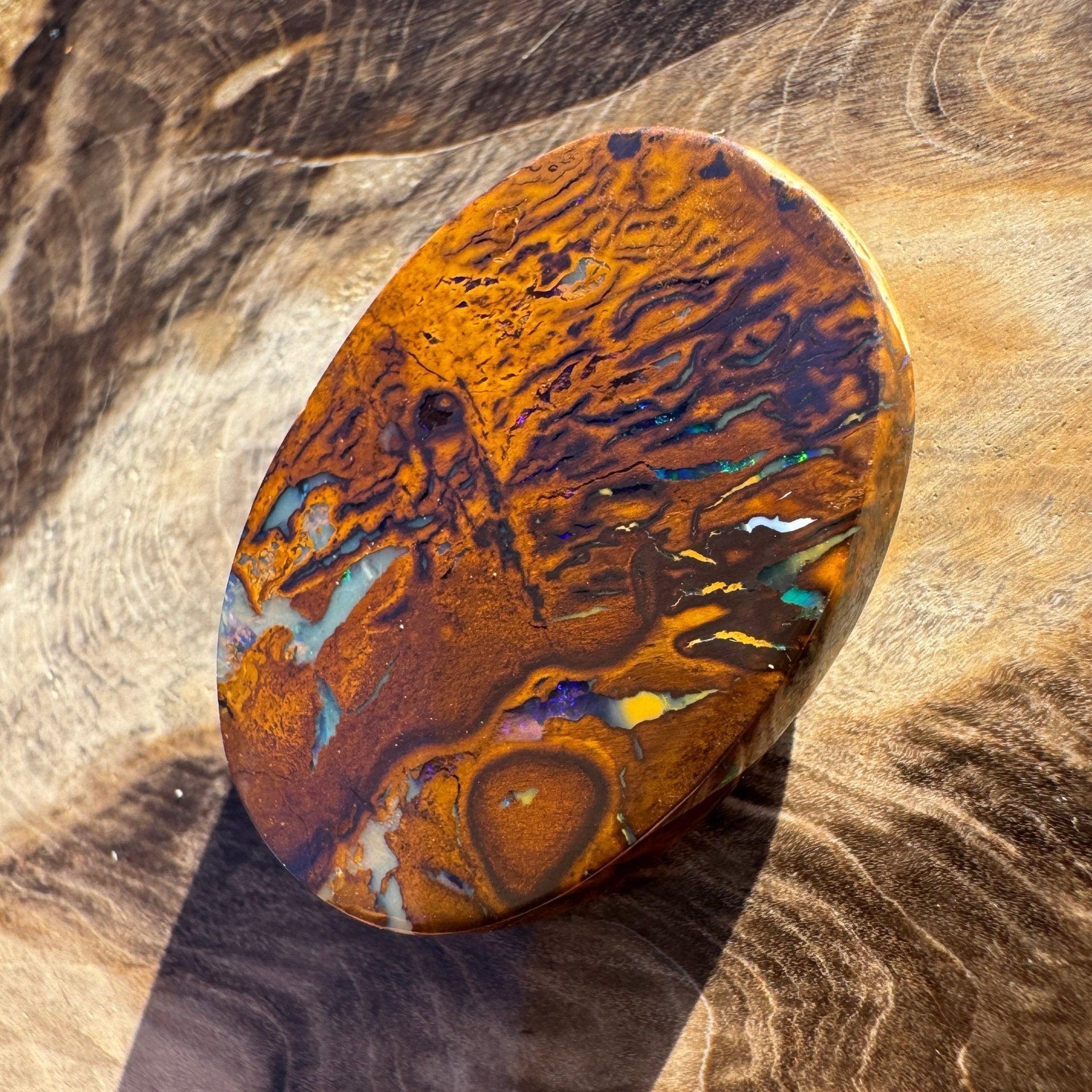 28.4ct Queensland Boulder Opal | Solid Australian Opal | Hand-Cut