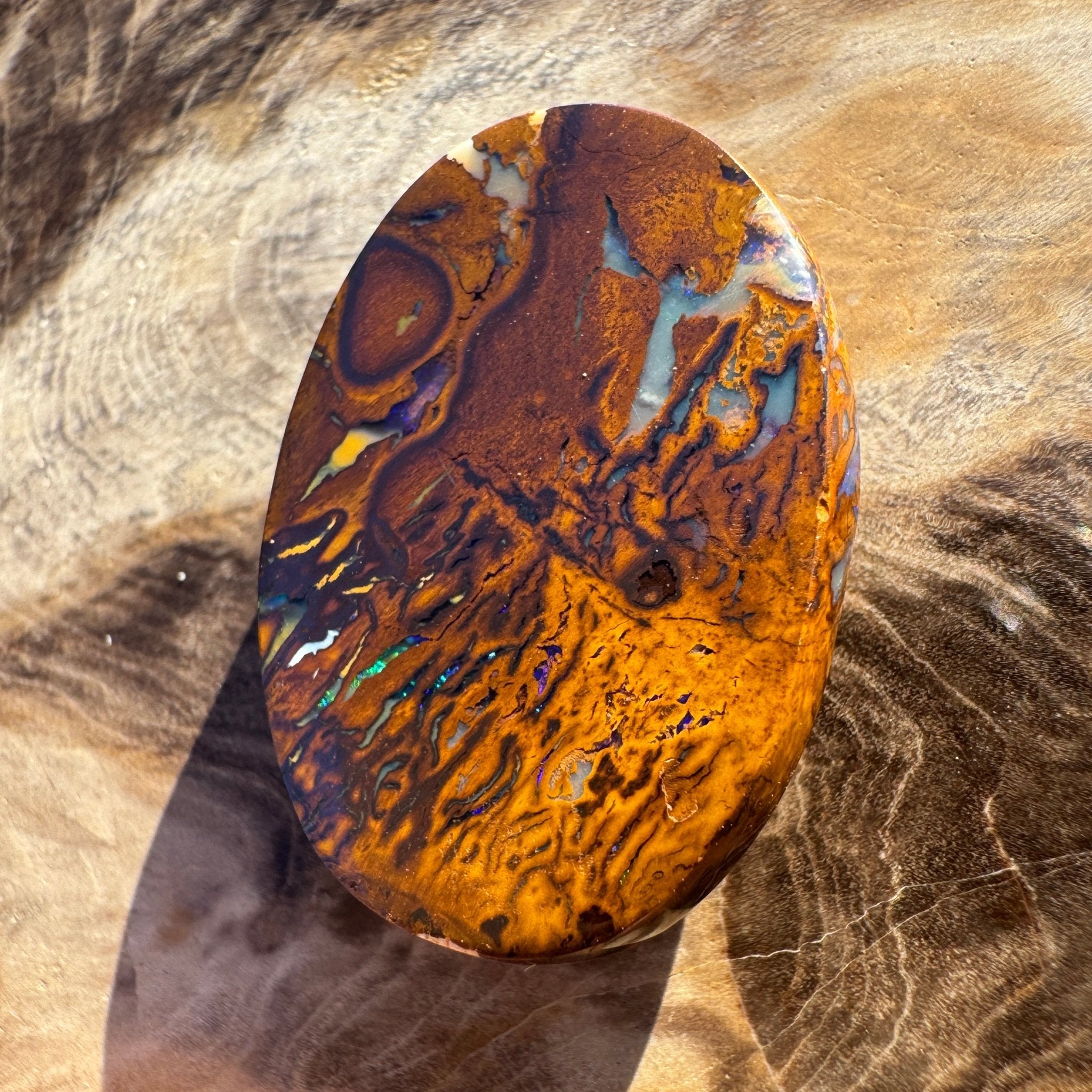 28.4ct Queensland Boulder Opal | Solid Australian Opal | Hand-Cut