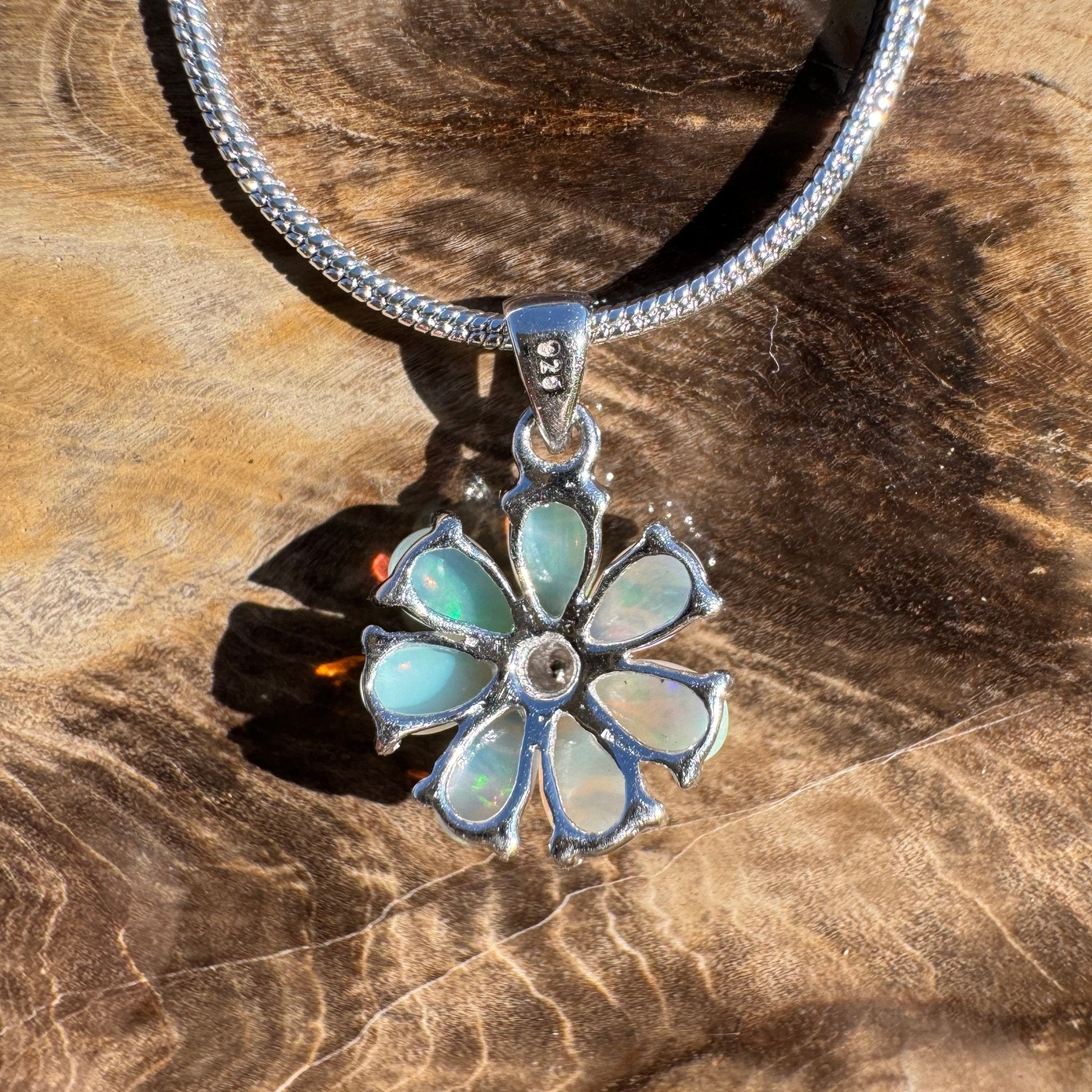 2.8ct Coober Pedy Opal Pendant Necklace ~ 'Cradle Mountain Clarity' | 925 Sterling Silver | Solid Australian Opal