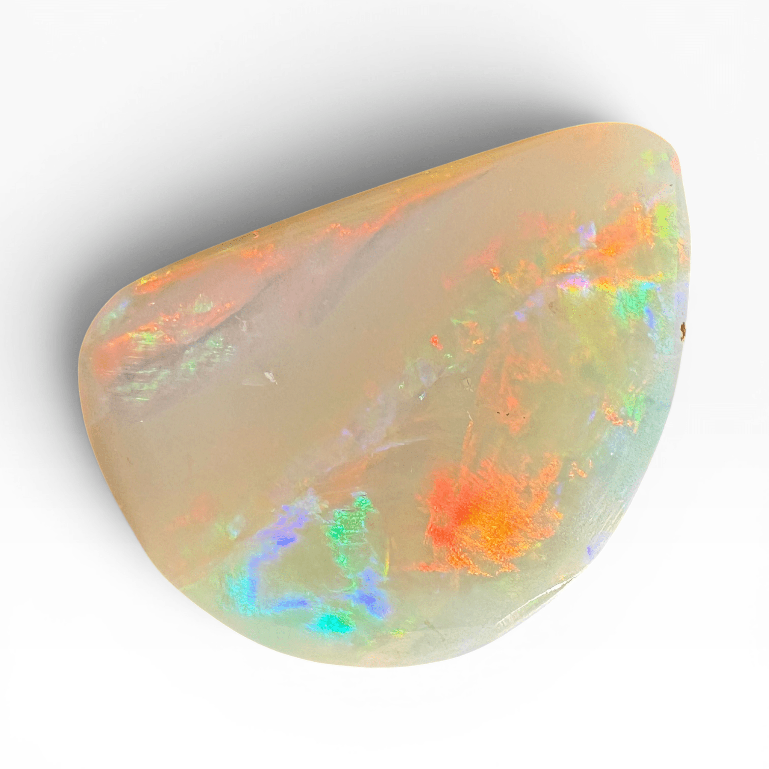 2.8ct Coober Pedy White Opal | Solid Australian Opal | Hand-Cut
