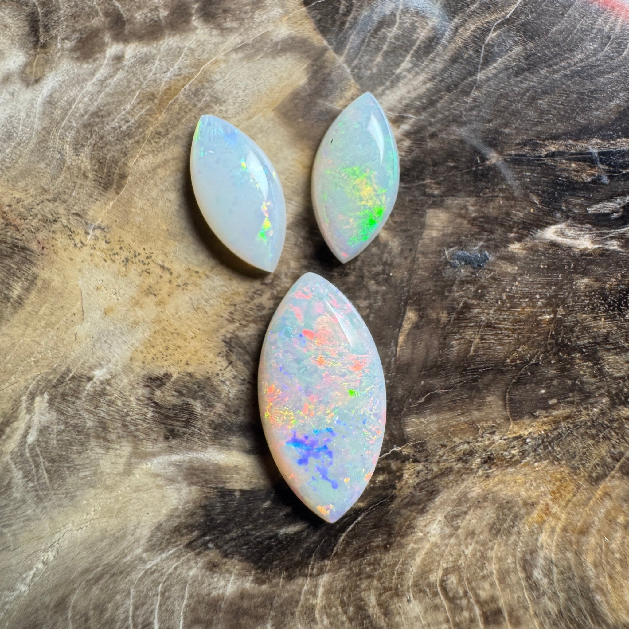2.8ct Hand - cut Solid Coober Pedy Opal Parcel