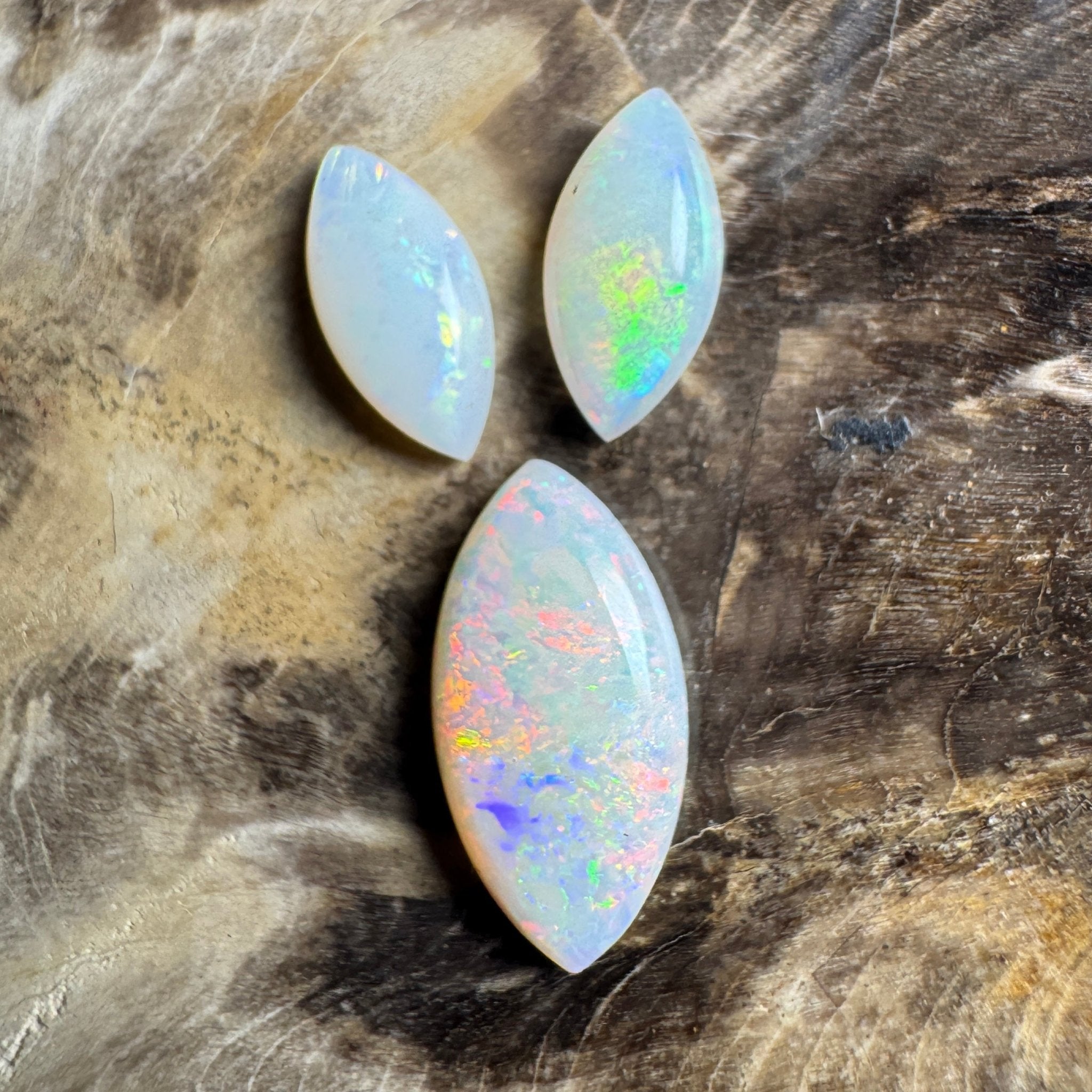 2.8ct Hand - cut Solid Coober Pedy Opal Parcel