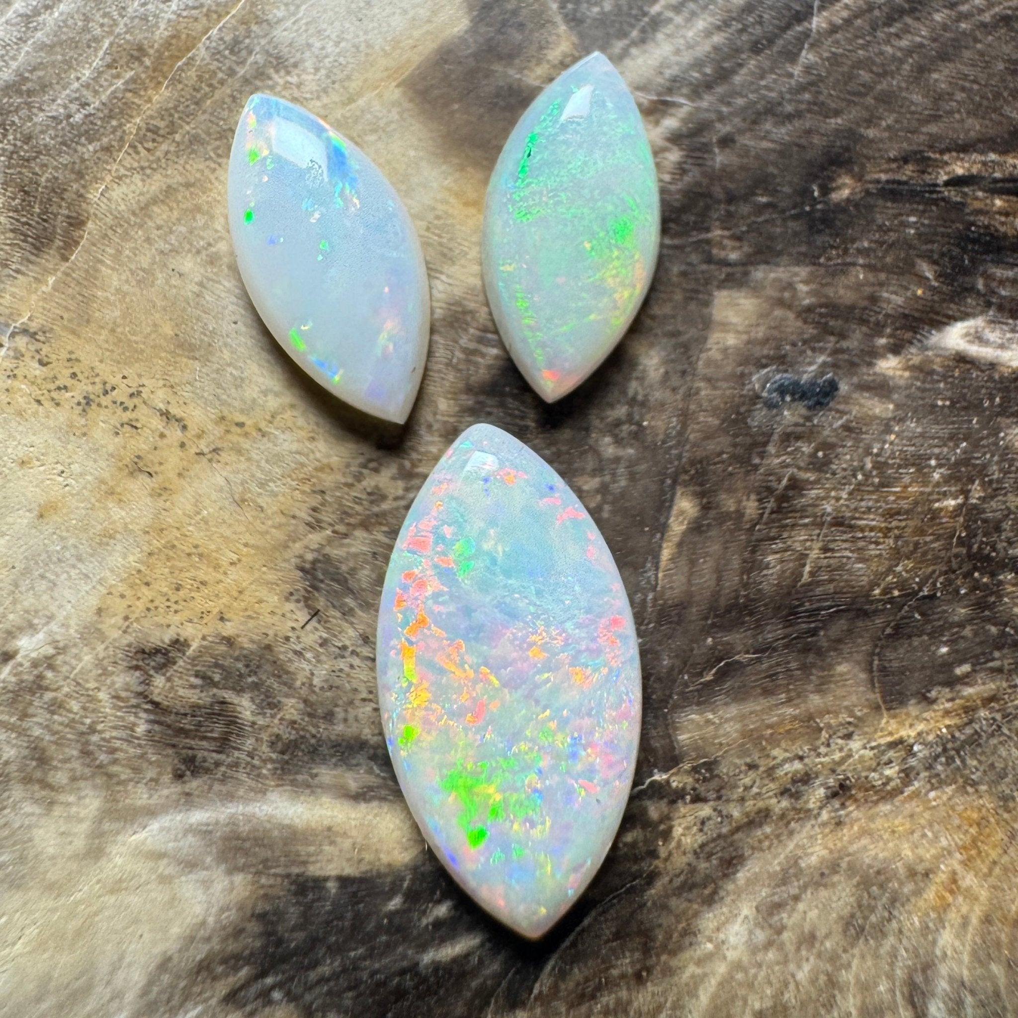 2.8ct Hand - cut Solid Coober Pedy Opal Parcel