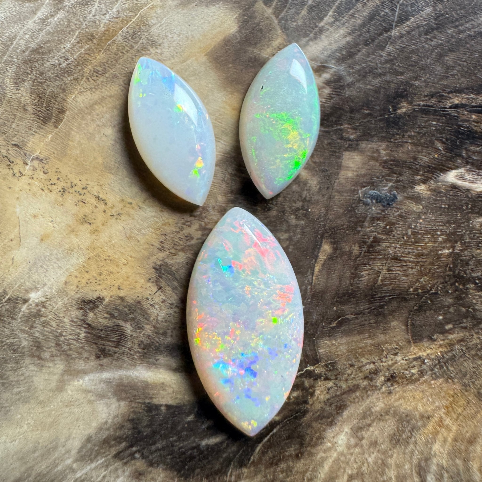 2.8ct Hand - cut Solid Coober Pedy Opal Parcel