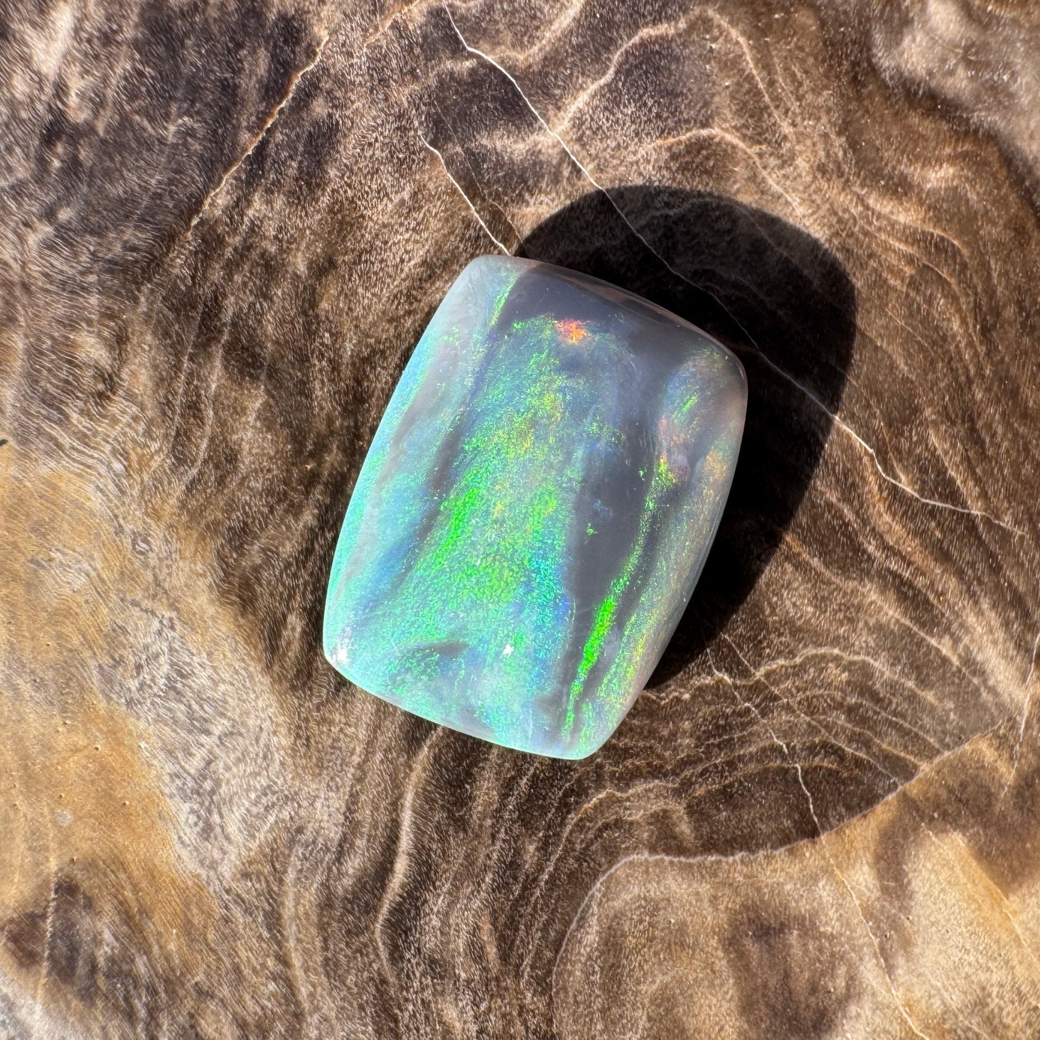 2.8ct Hand - cut Solid Lightning Ridge Semi Black Opal
