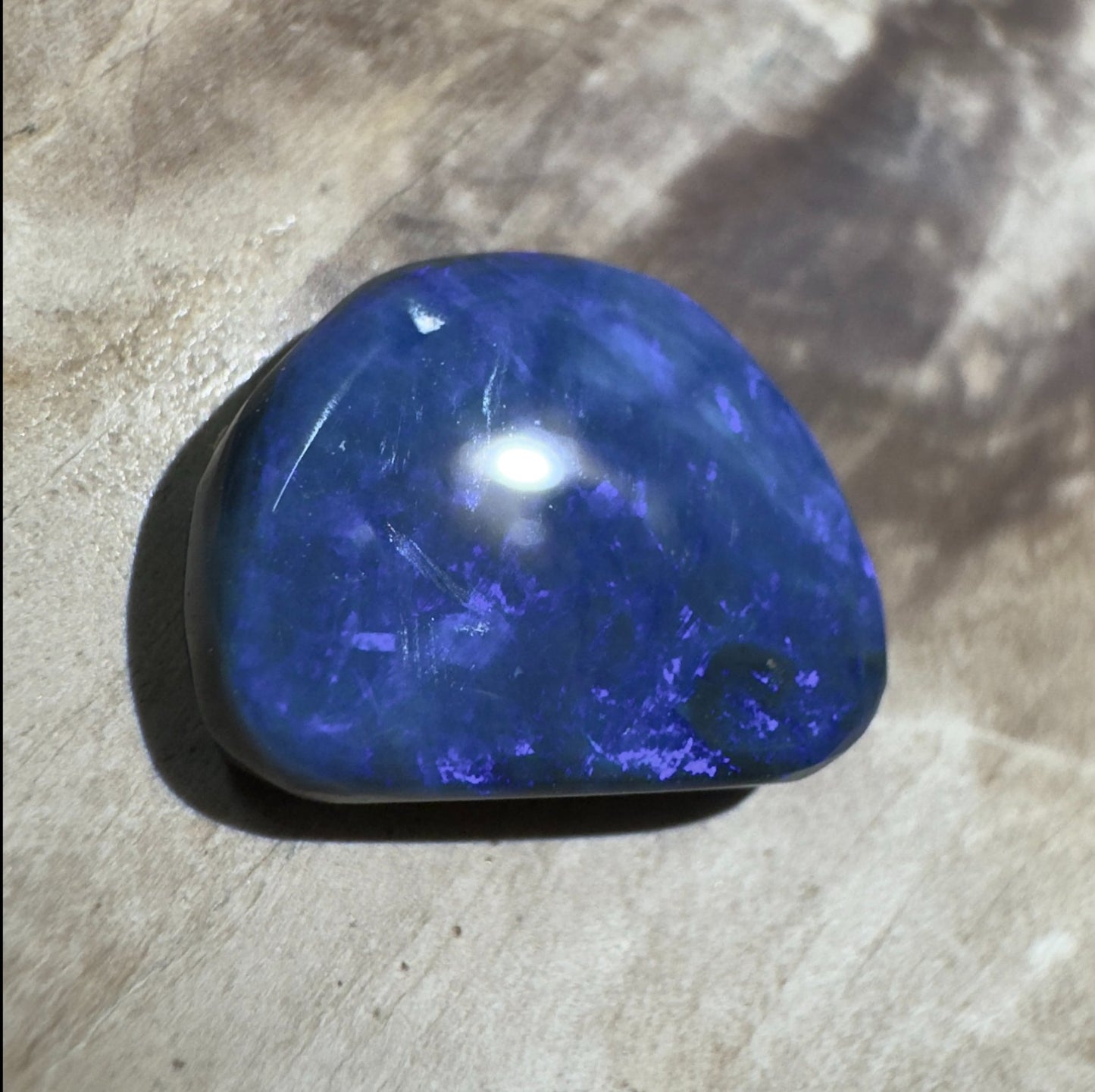 2.8ct Hand - cut Solid Lightning Ridge Semi Black Opal