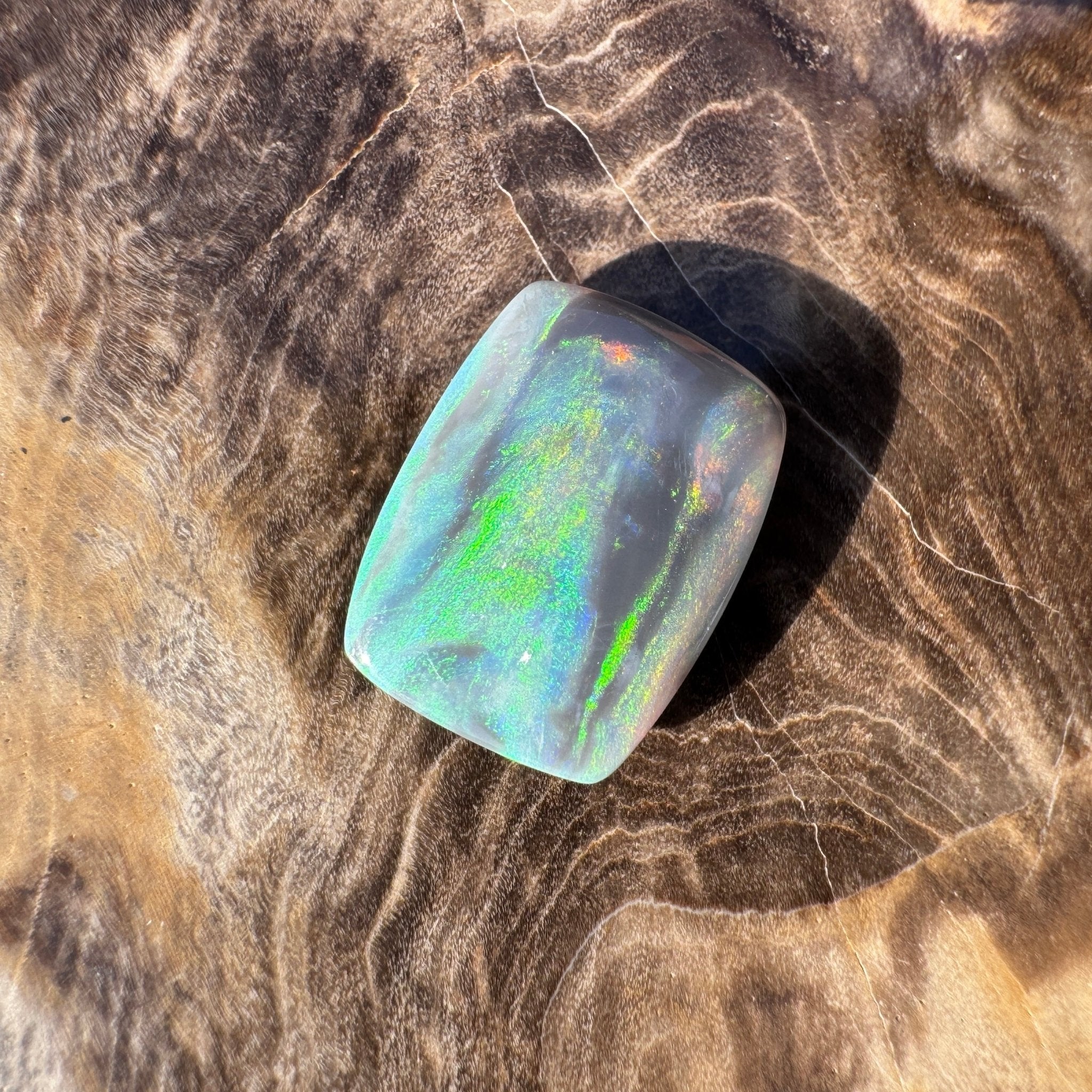 2.8ct Hand - cut Solid Lightning Ridge Semi Black Opal