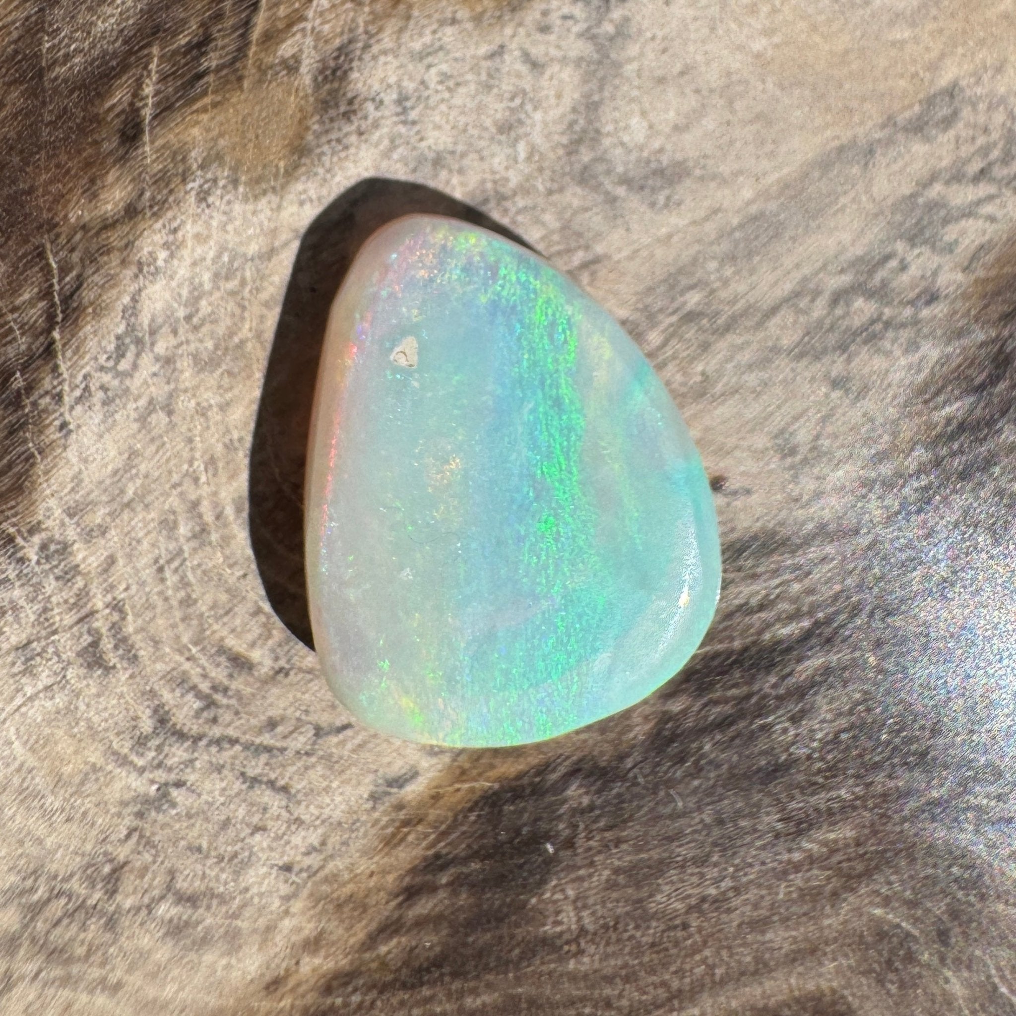 2.8ct Lightning Ridge White Opal | Solid Australian Opal | Hand-Cut