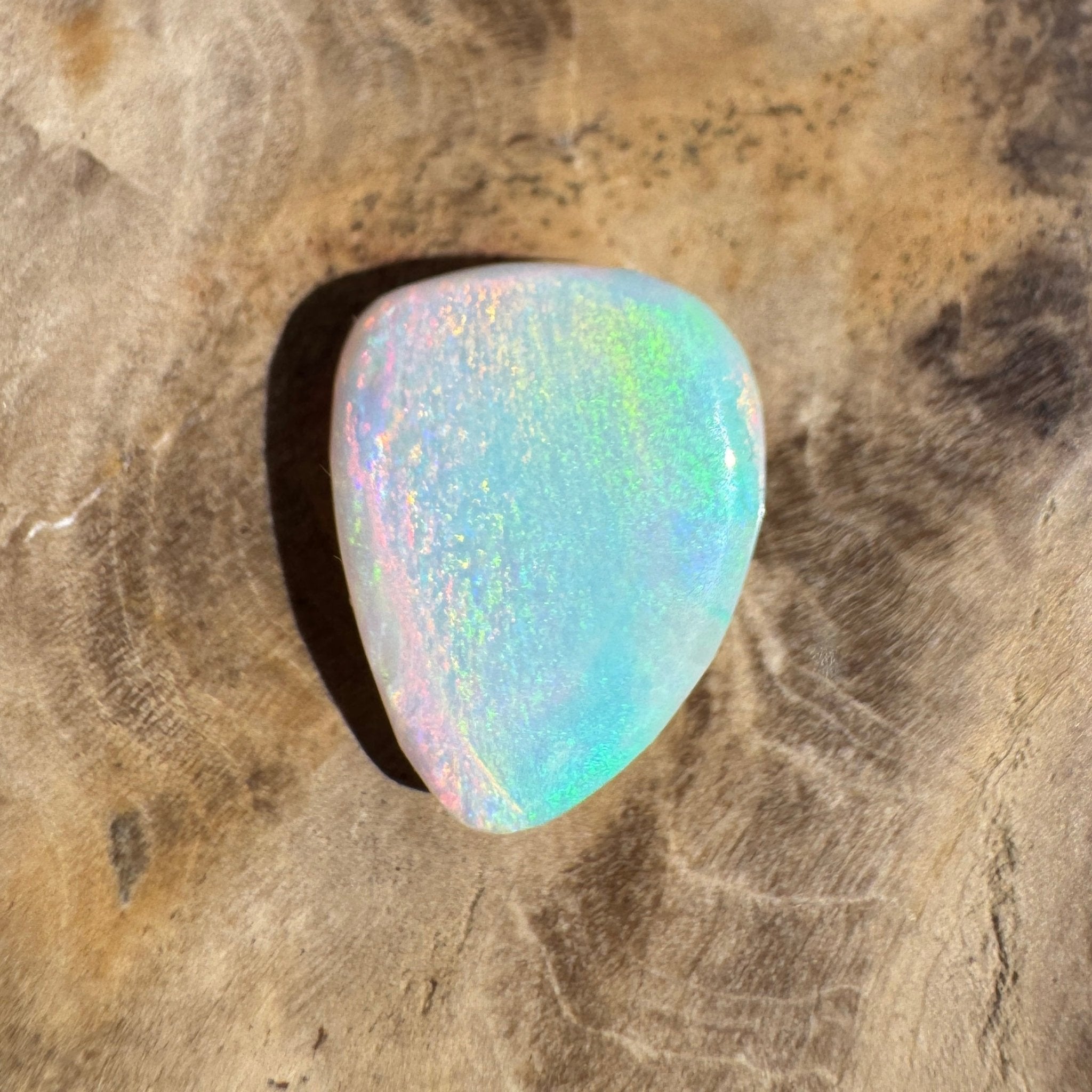 2.8ct Lightning Ridge White Opal | Solid Australian Opal | Hand-Cut