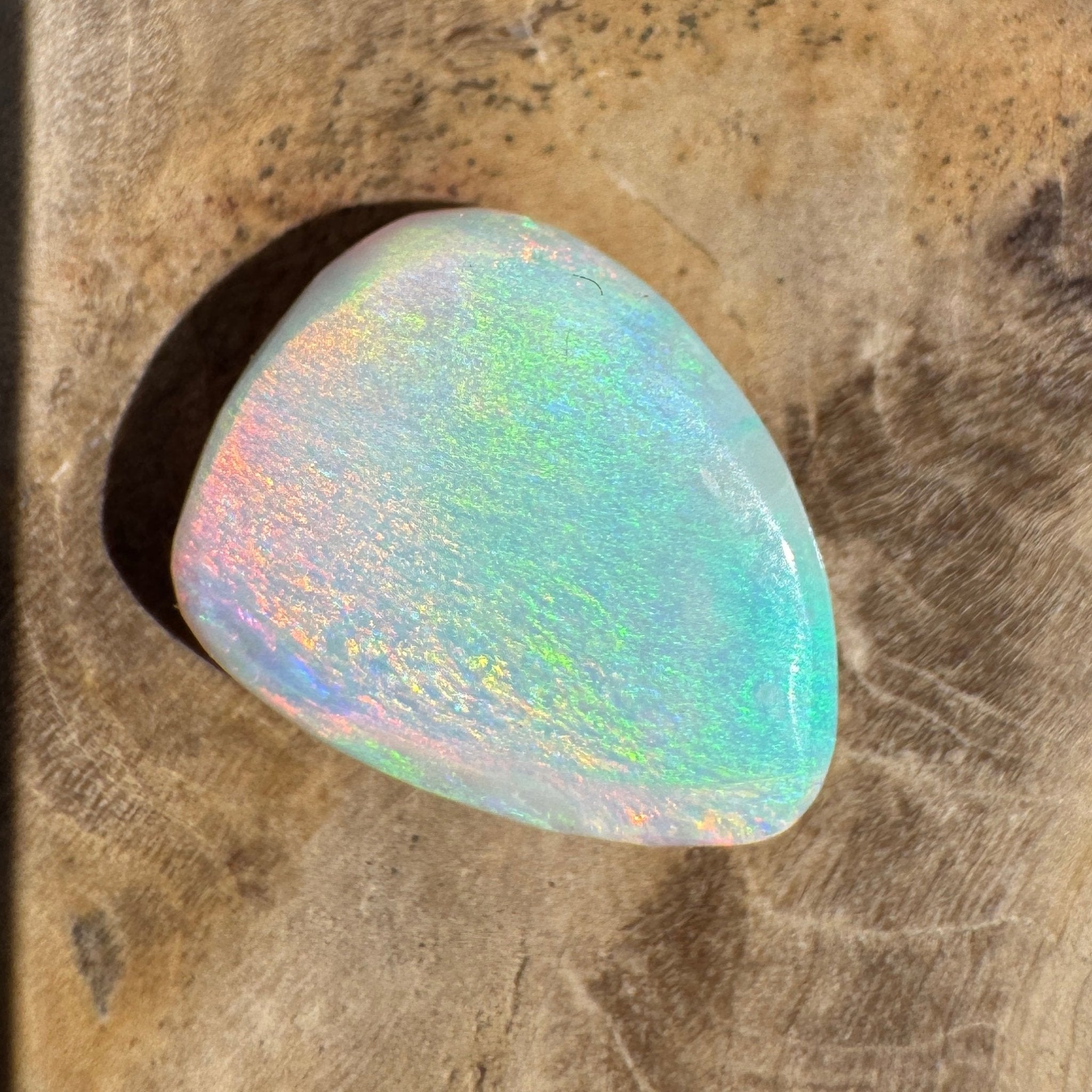 2.8ct Lightning Ridge White Opal | Solid Australian Opal | Hand-Cut