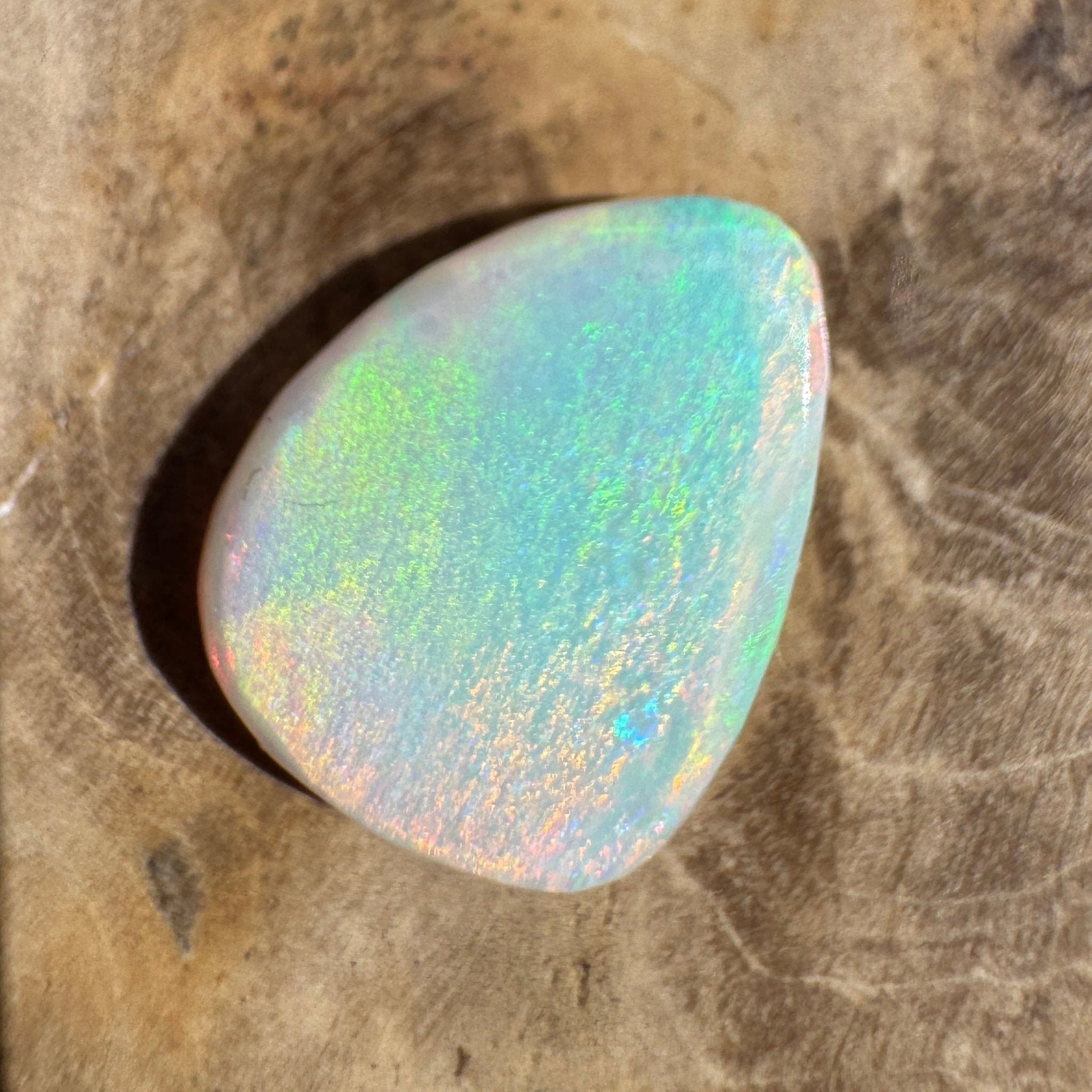 2.8ct Lightning Ridge White Opal | Solid Australian Opal | Hand-Cut