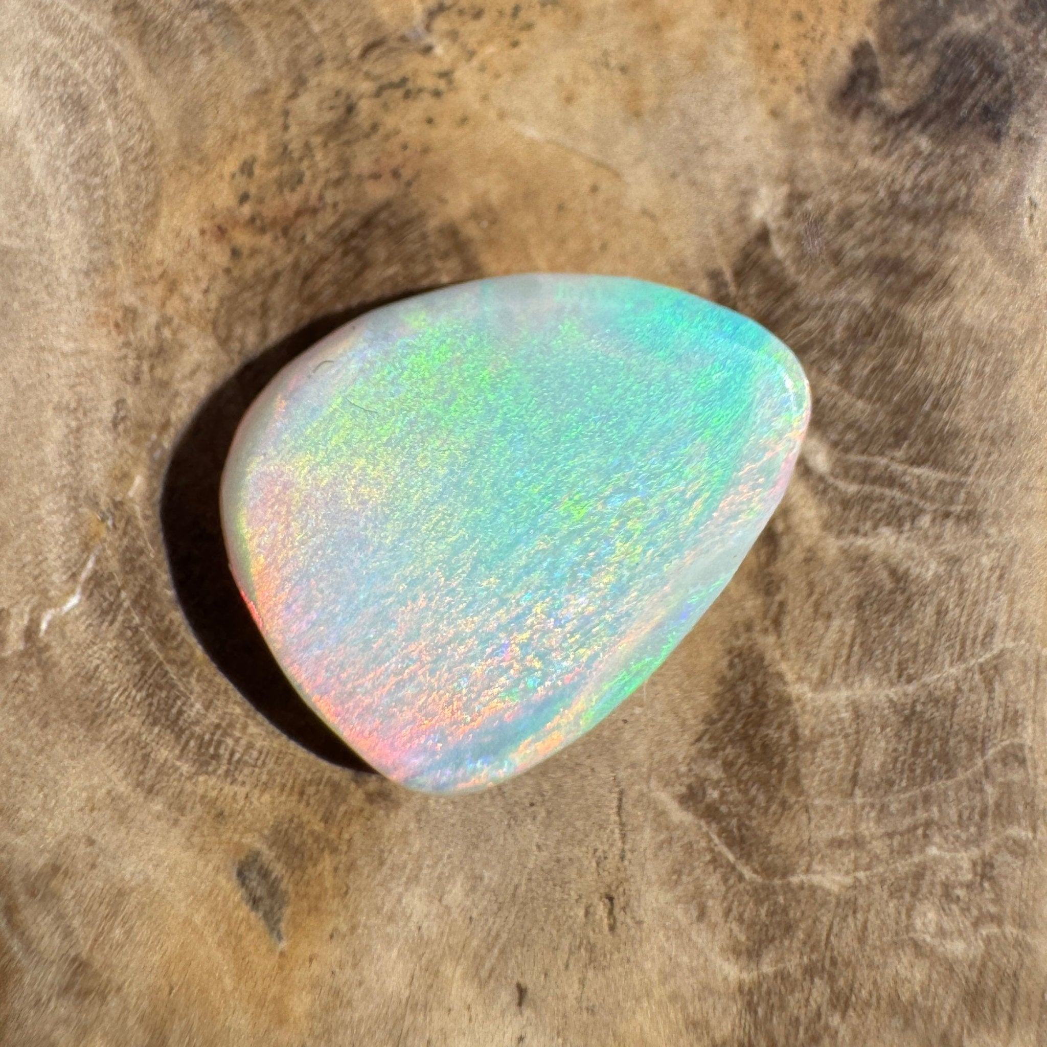 2.8ct Lightning Ridge White Opal | Solid Australian Opal | Hand-Cut