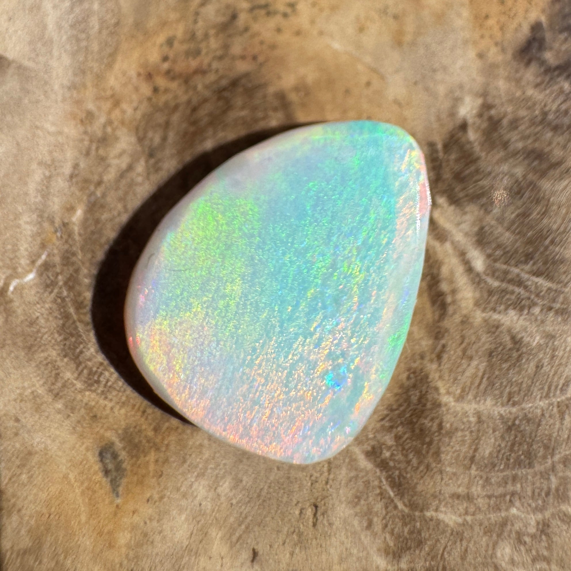 2.8ct Lightning Ridge White Opal | Solid Australian Opal | Hand-Cut
