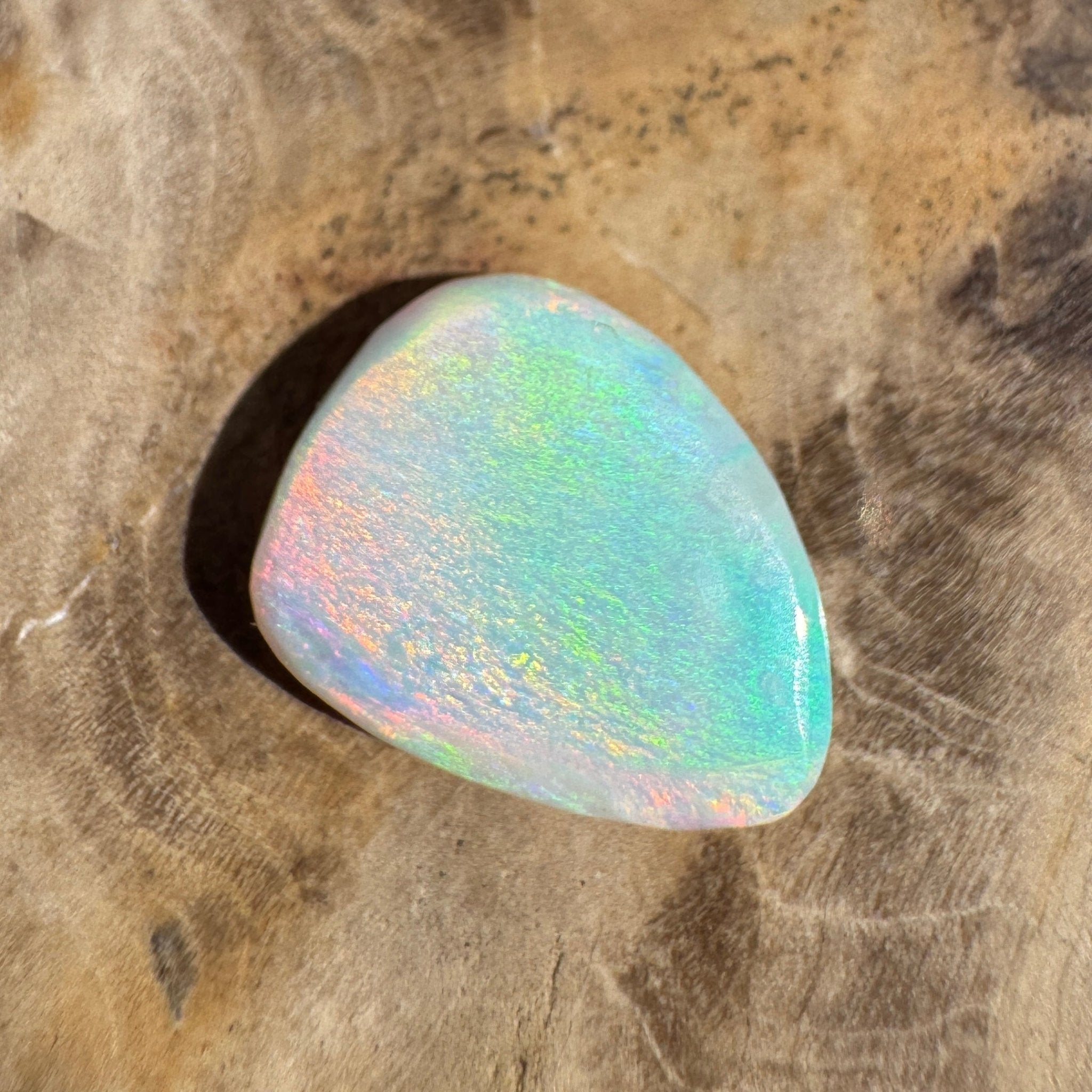 2.8ct Lightning Ridge White Opal | Solid Australian Opal | Hand-Cut