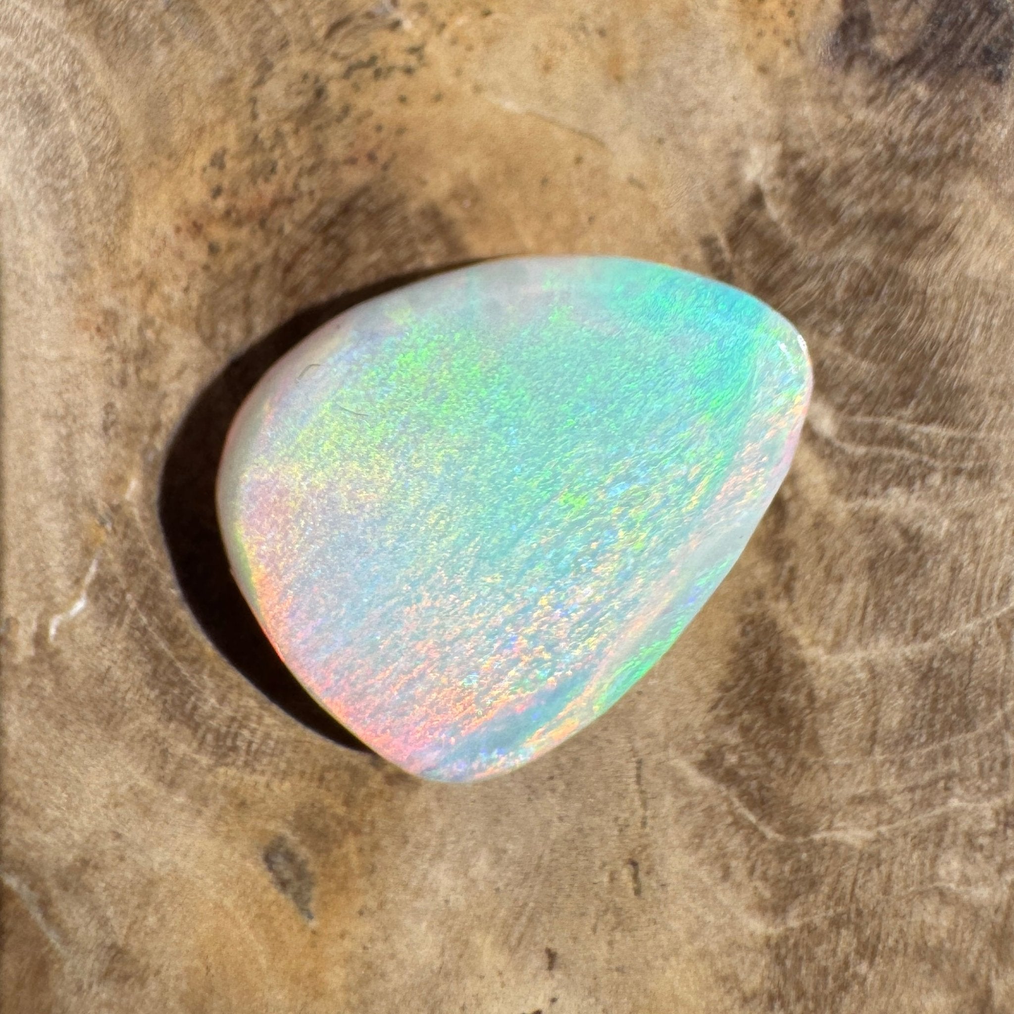 2.8ct Lightning Ridge White Opal | Solid Australian Opal | Hand-Cut