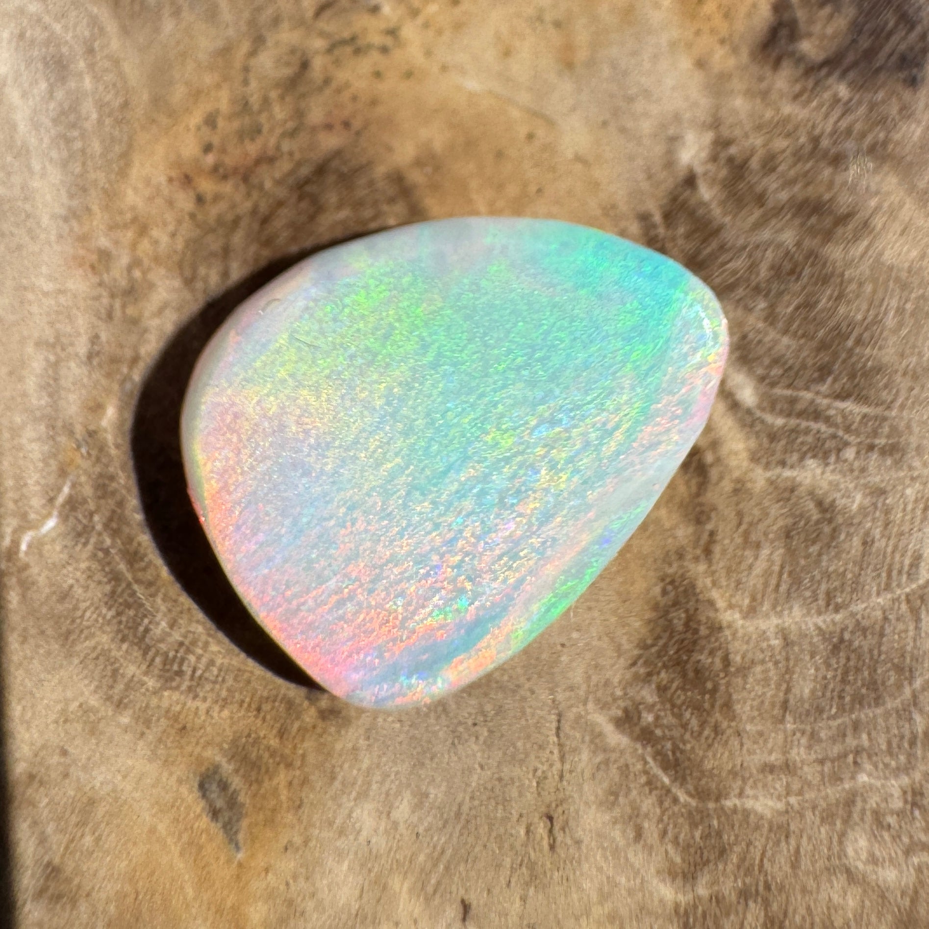 2.8ct Lightning Ridge White Opal | Solid Australian Opal | Hand-Cut