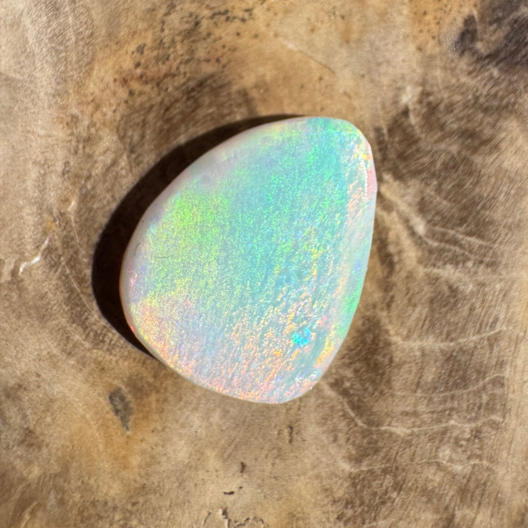 2.8ct Lightning Ridge White Opal | Solid Australian Opal | Hand-Cut
