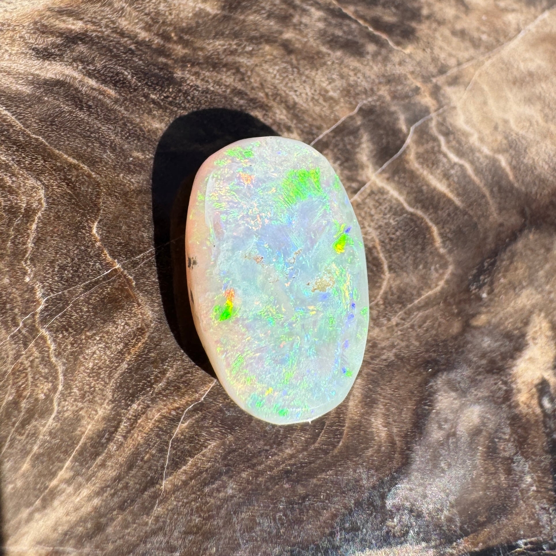 2.9ct Lightning Ridge Freeform Opal | Solid Australian Opal | Hand-Cut