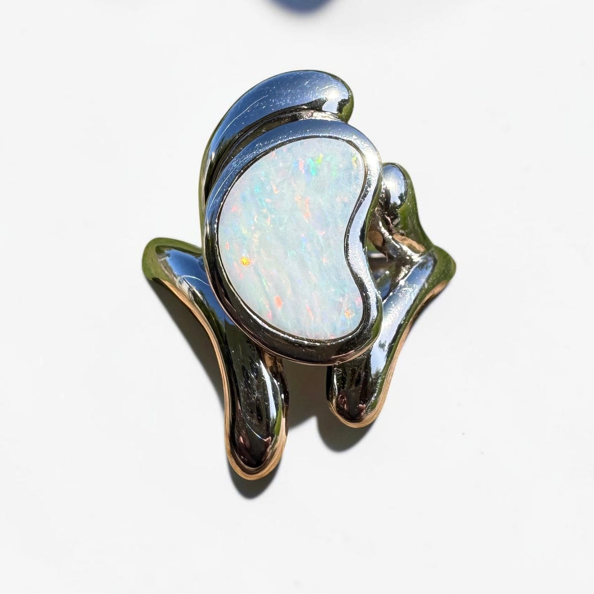 2ct Coober Pedy Opal Ring ~ 'Cloncurry Colour' | 925 Sterling Silver | Solid Australian Opal