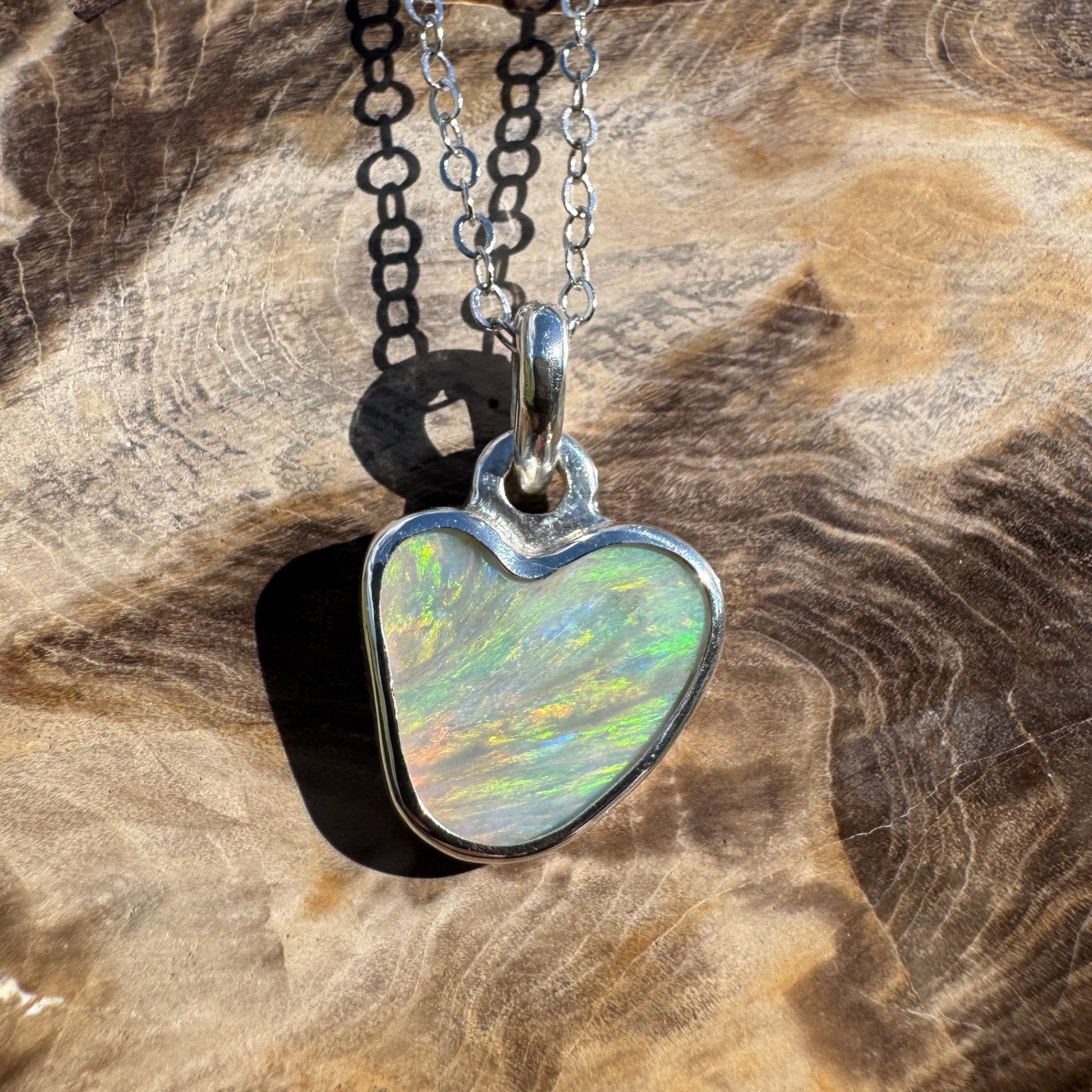 2ct Lightning Ridge Opal Pendant Necklace ~ 'Millaa Millaa Magic' | 925 Sterling Silver | Solid Australian Opal