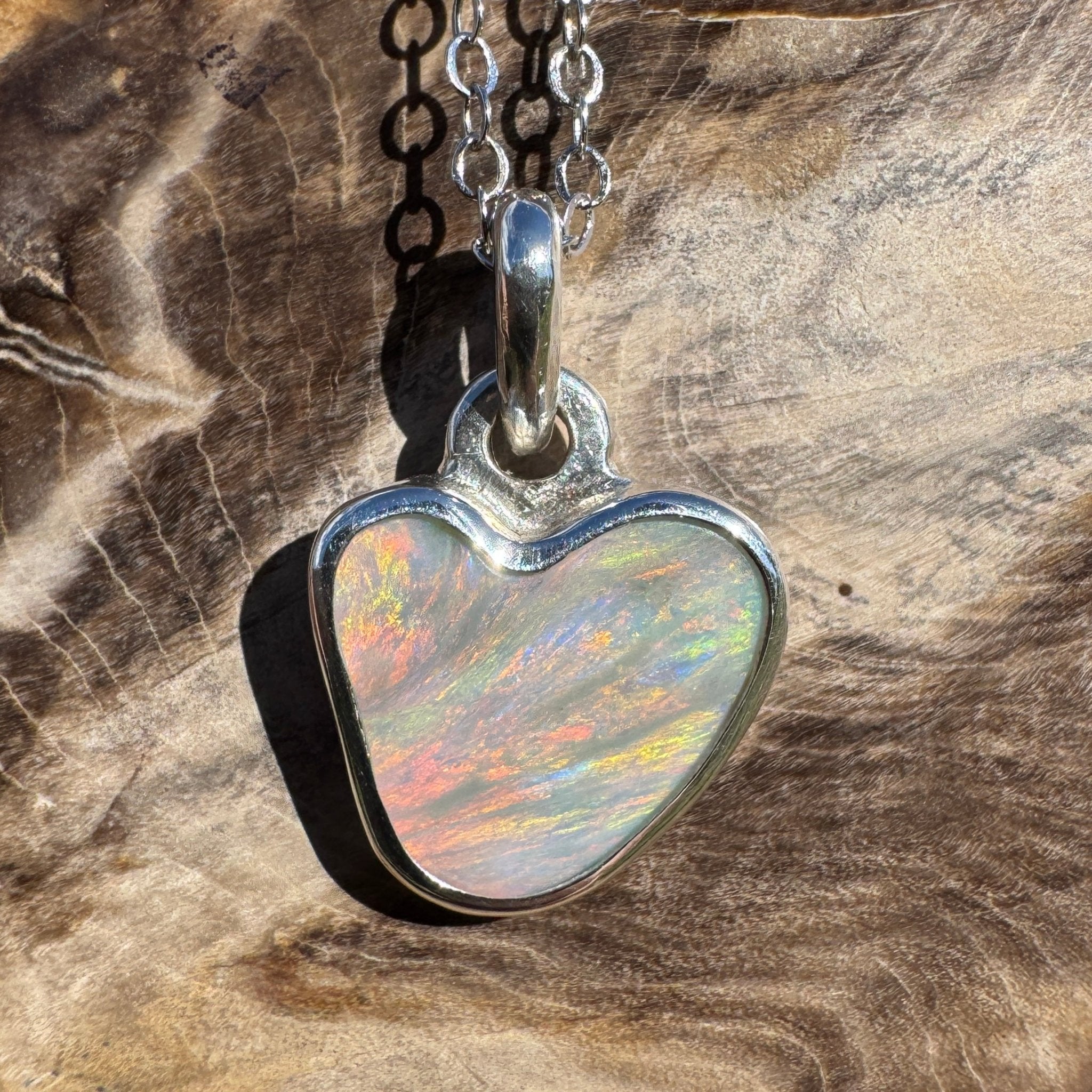 2ct Lightning Ridge Opal Pendant Necklace ~ 'Millaa Millaa Magic' | 925 Sterling Silver | Solid Australian Opal