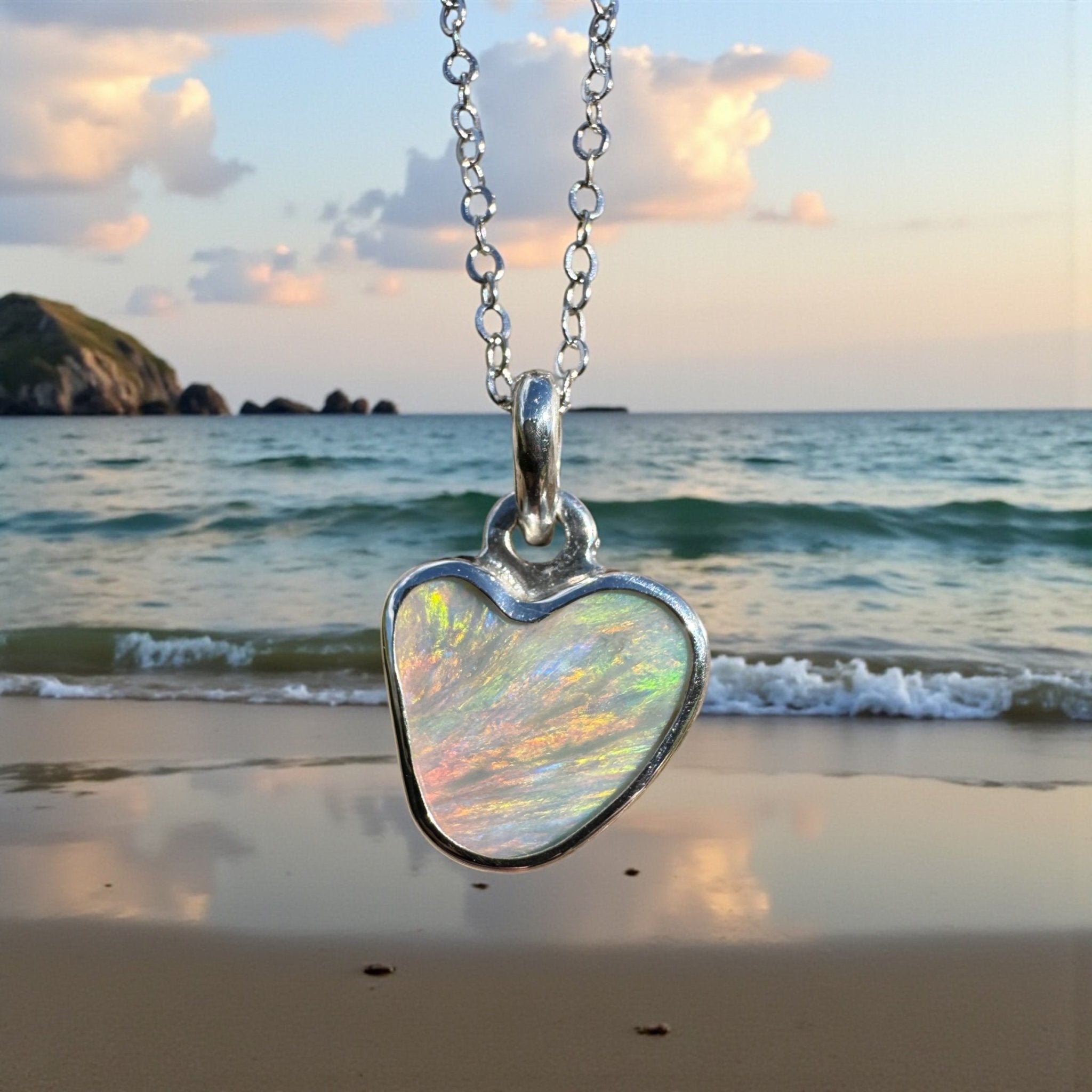 2ct Lightning Ridge Opal Pendant Necklace ~ 'Millaa Millaa Magic' | 925 Sterling Silver | Solid Australian Opal