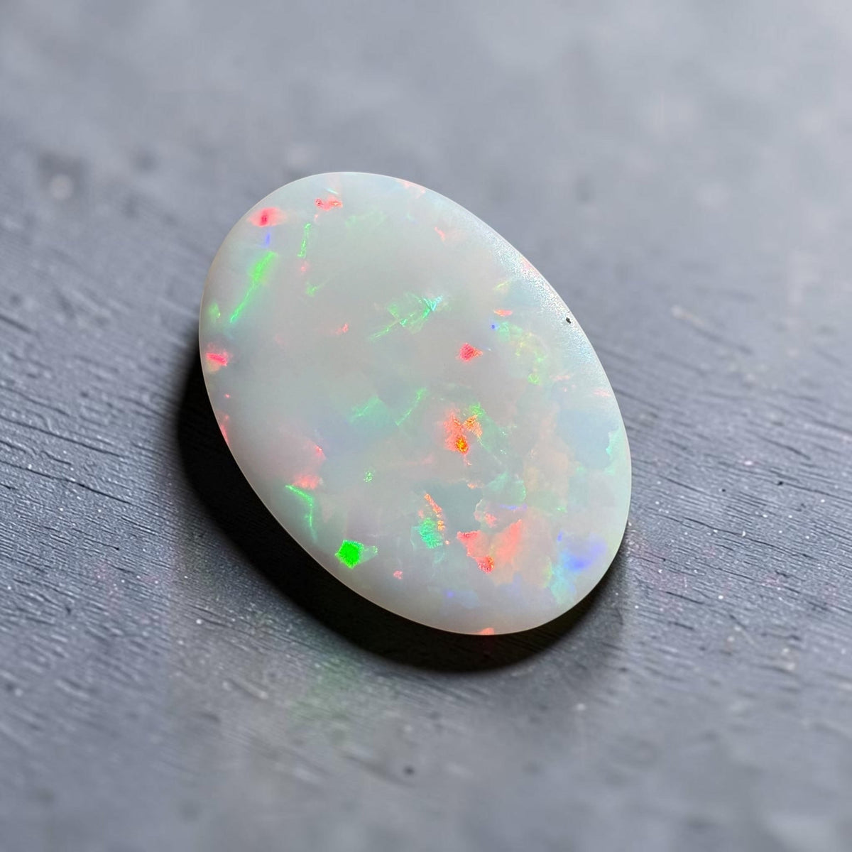 2ct Lightning Ridge White Opal | Solid Australian Opal | Hand-Cut