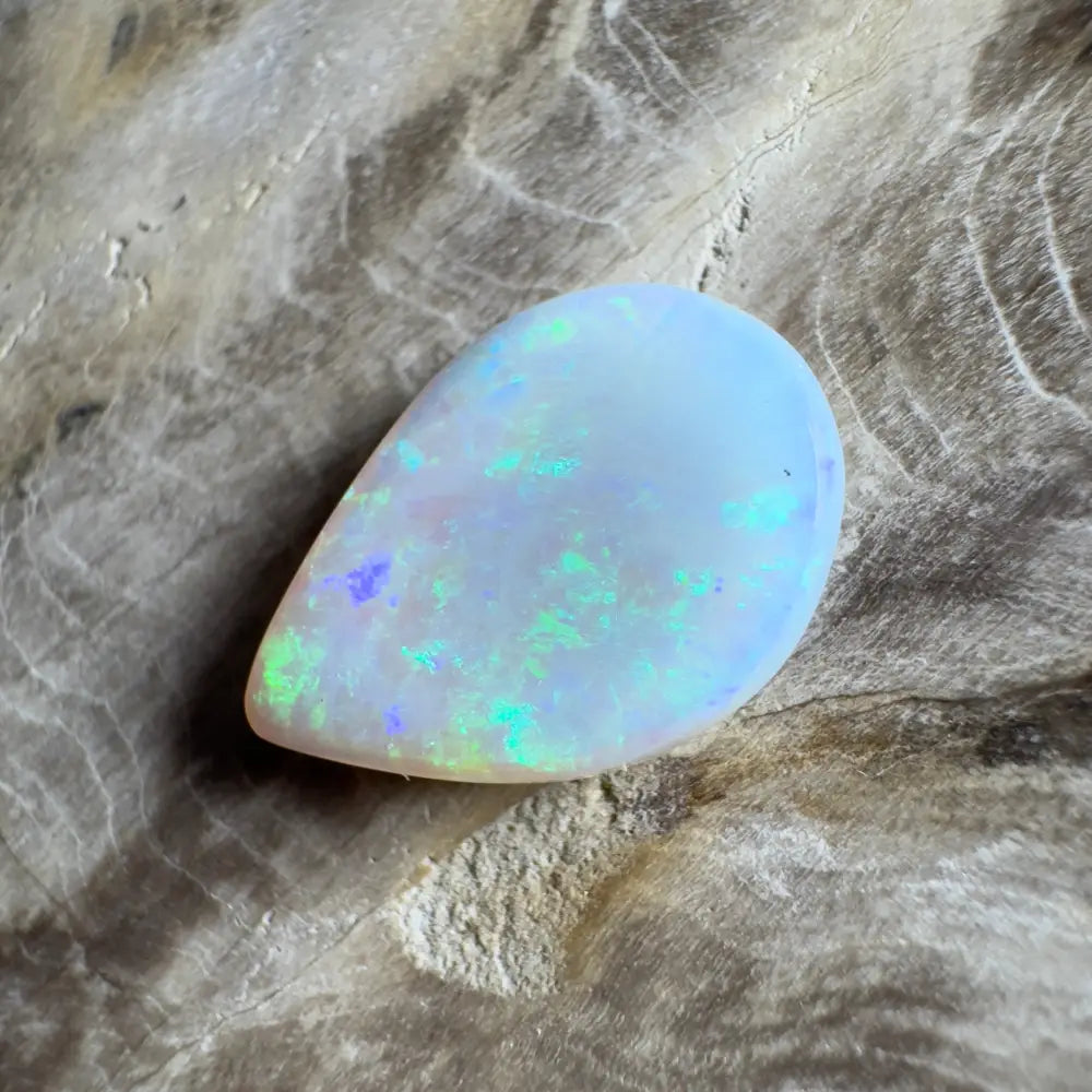 Iridescent opal gemstone.