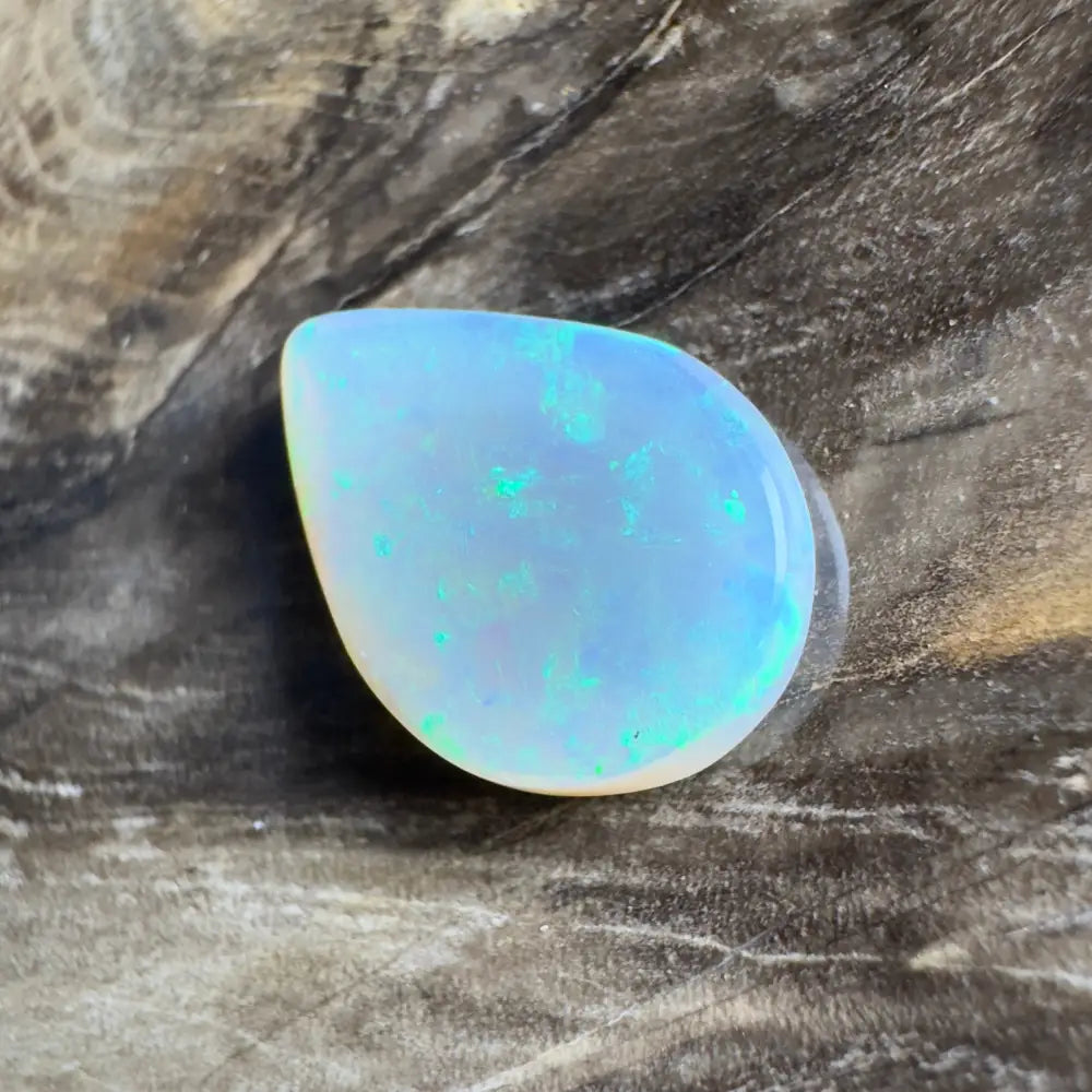 Iridescent opal gemstone.