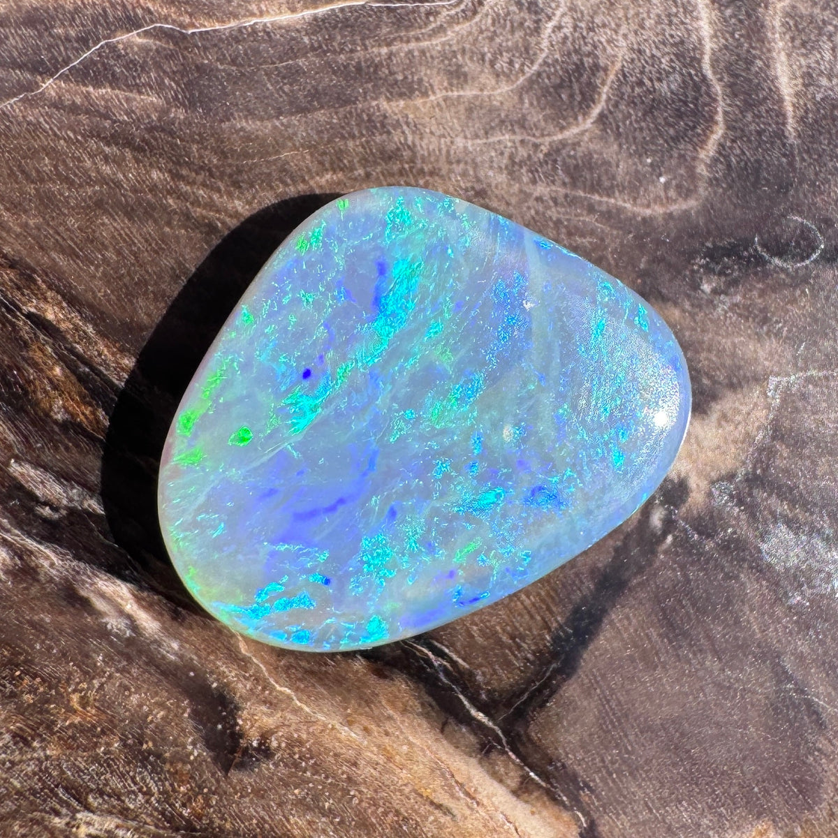 3.1ct Lightning Ridge Freeform Semi Black Opal | Solid Australian Opal | Hand-Cut
