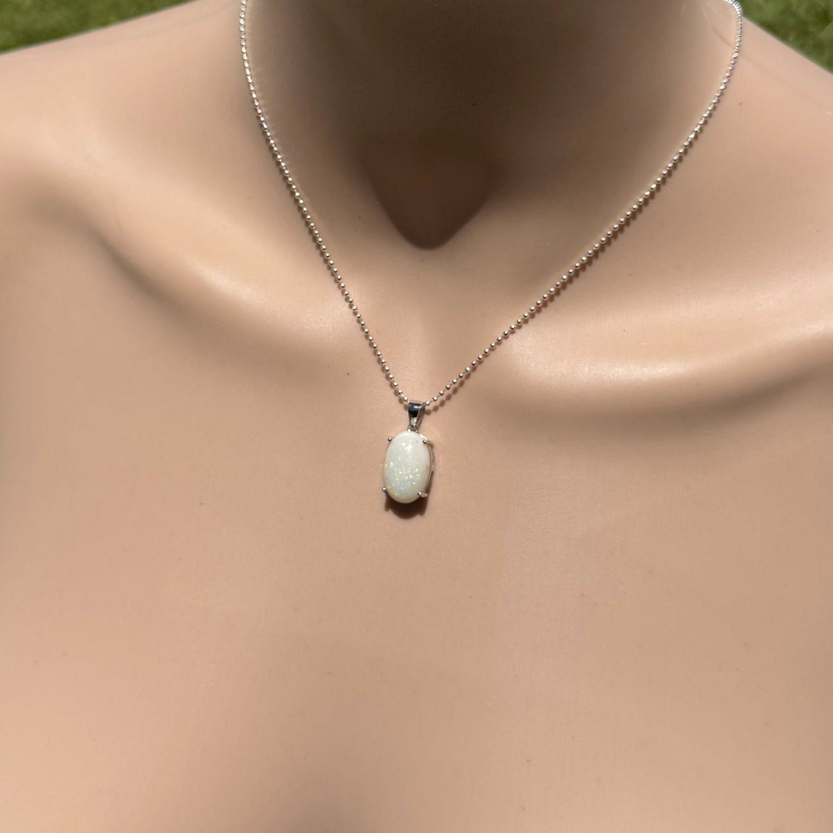 3.6ct Coober Pedy Opal Pendant Necklace ~ 'Walyunga Glow' | 925 Sterling Silver | Solid Australian Opal