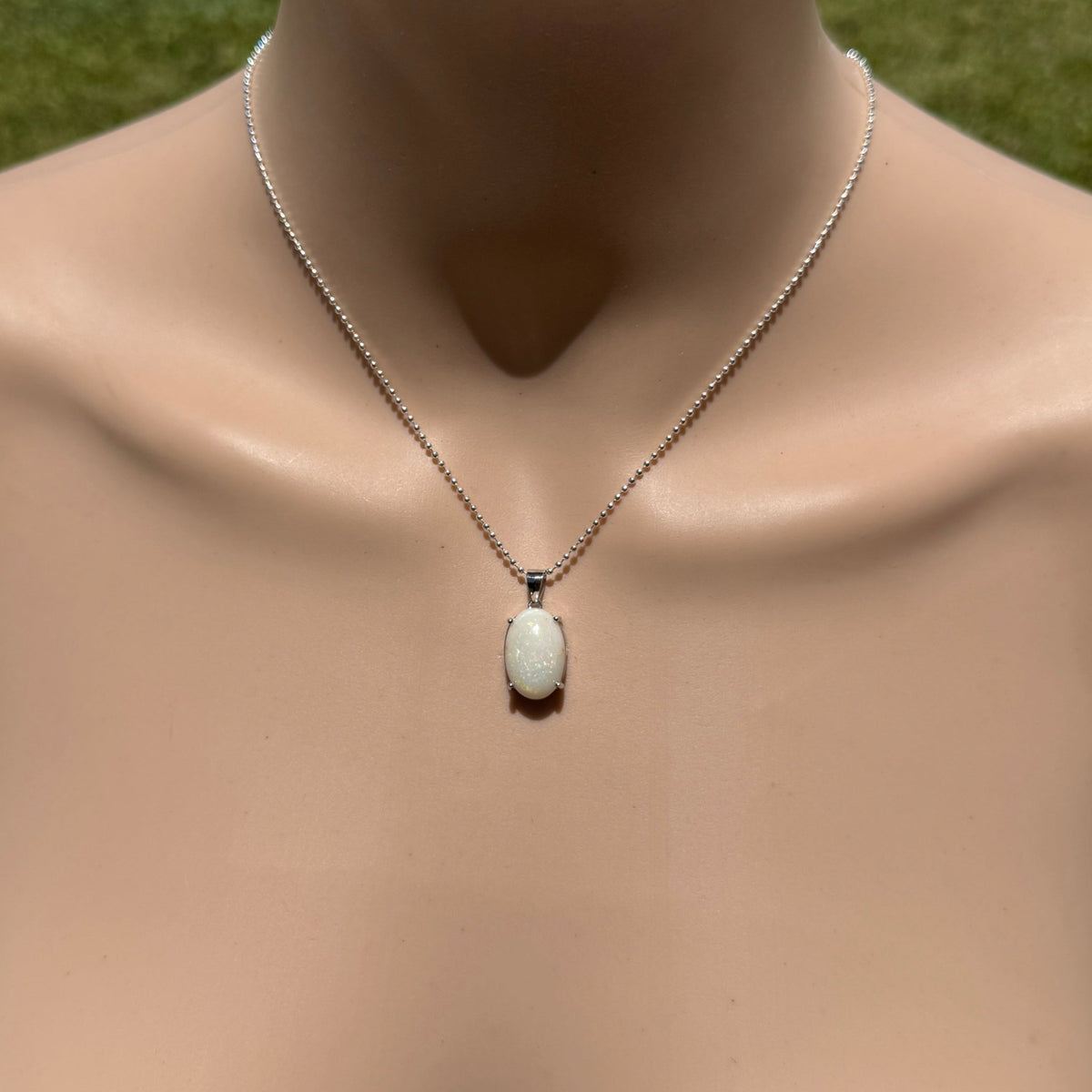 3.6ct Coober Pedy Opal Pendant Necklace ~ 'Walyunga Glow' | 925 Sterling Silver | Solid Australian Opal