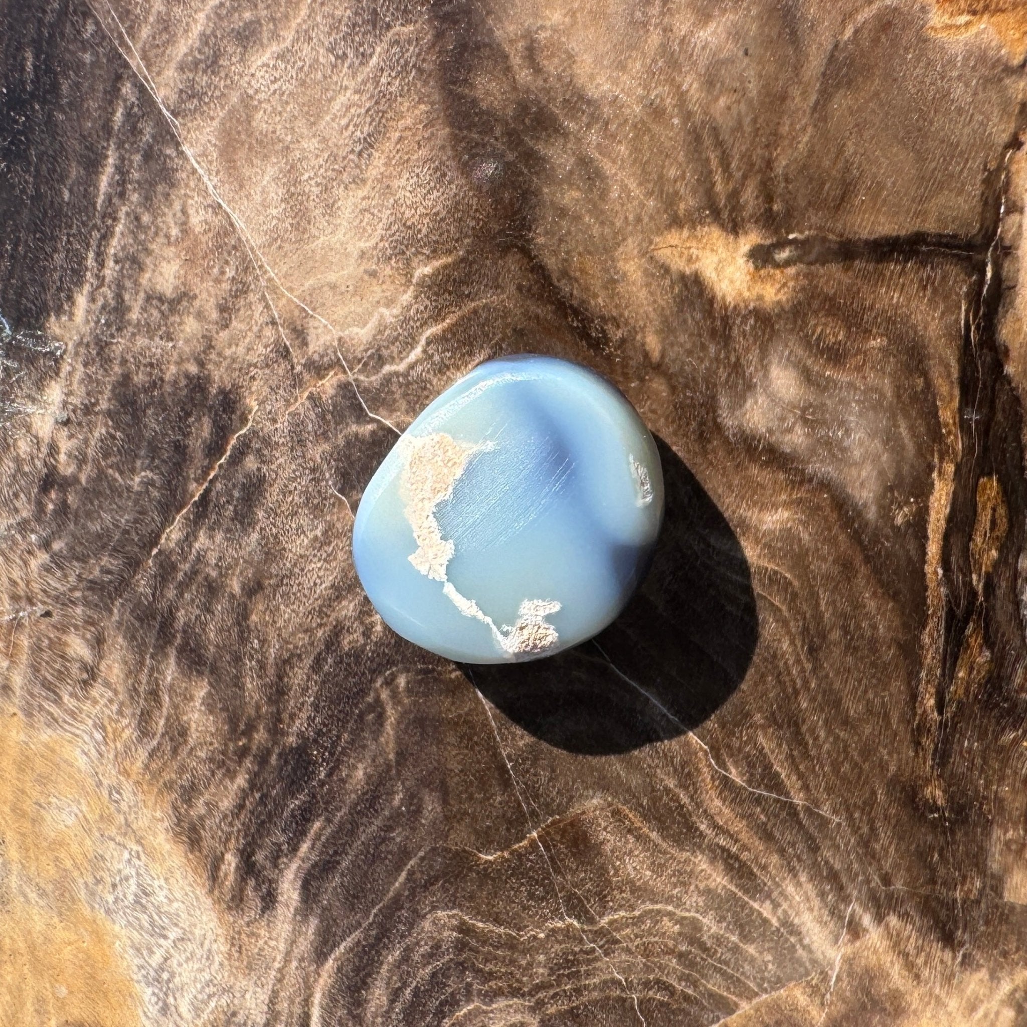 3.6ct Hand - cut Solid Lightning Ridge Semi Black Opal