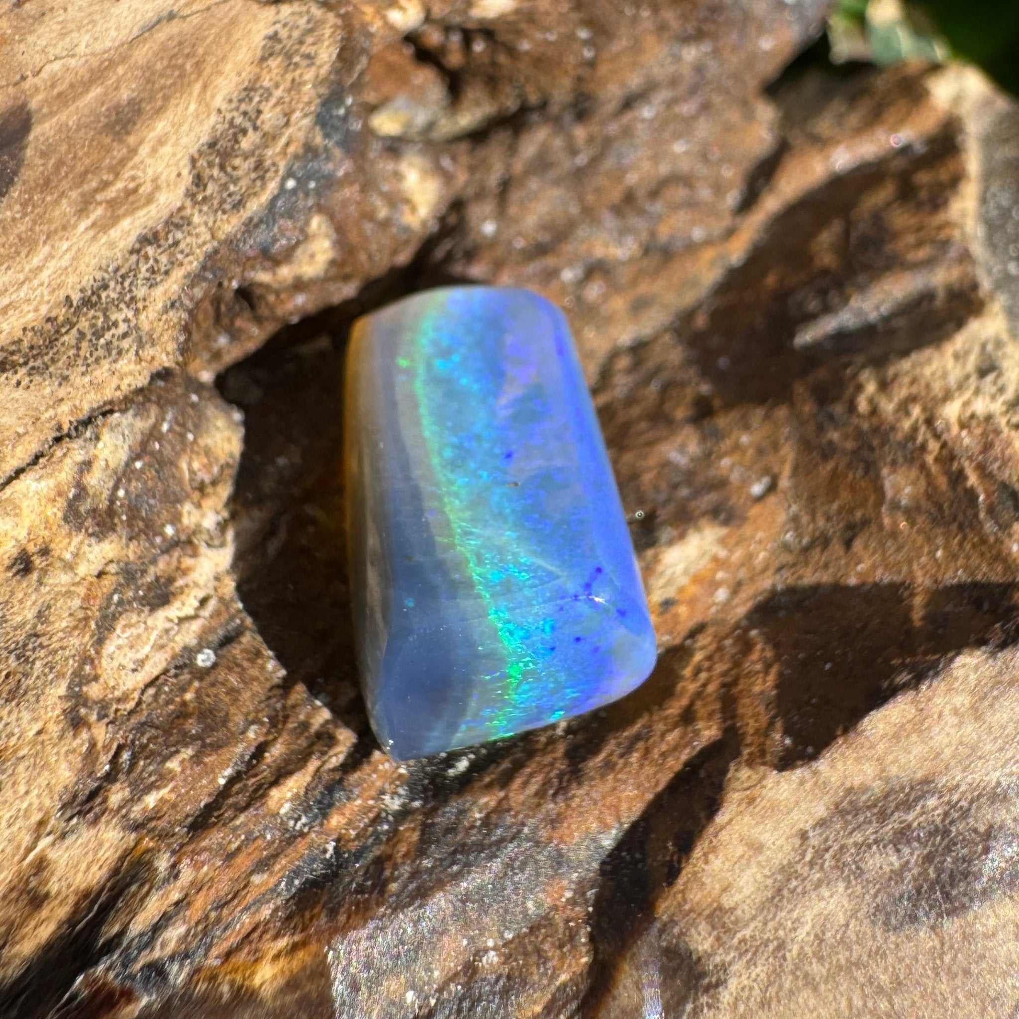 3.7ct Lightning Ridge Freeform Opal | Solid Australian Opal | Hand-Cut