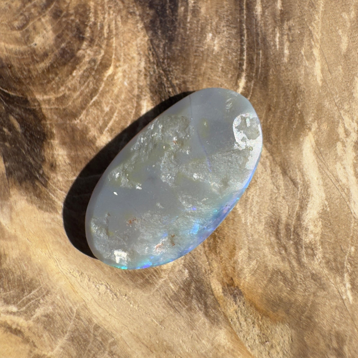 3.7ct Lightning Ridge Semi Black Opal | Solid Australian Opal | Hand-Cut