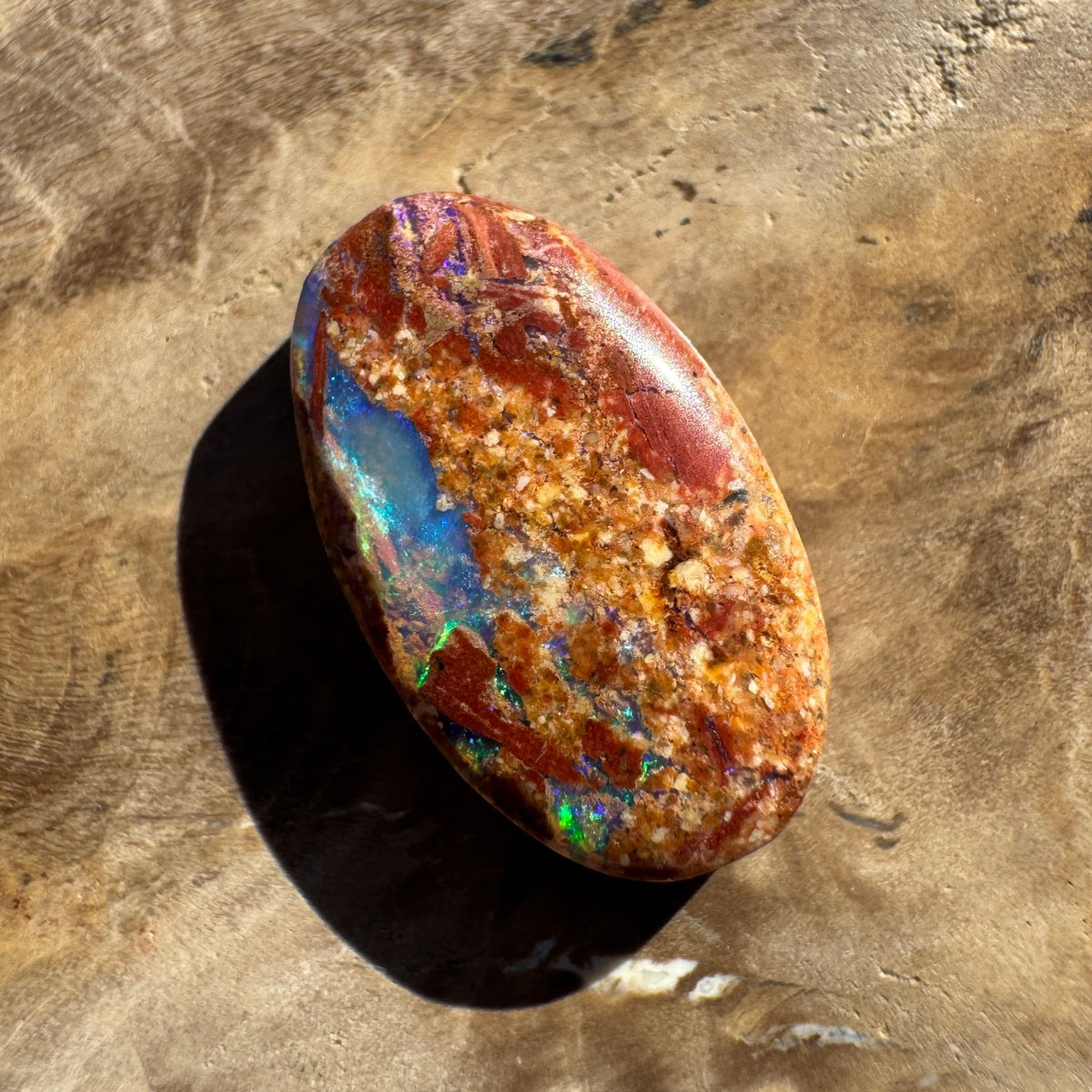 3.8ct Queensland Boulder Opal | Solid Australian Opal | Hand-Cut
