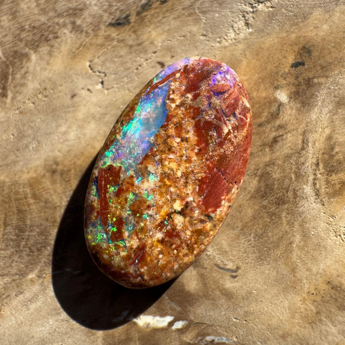 3.8ct Queensland Boulder Opal | Solid Australian Opal | Hand-Cut