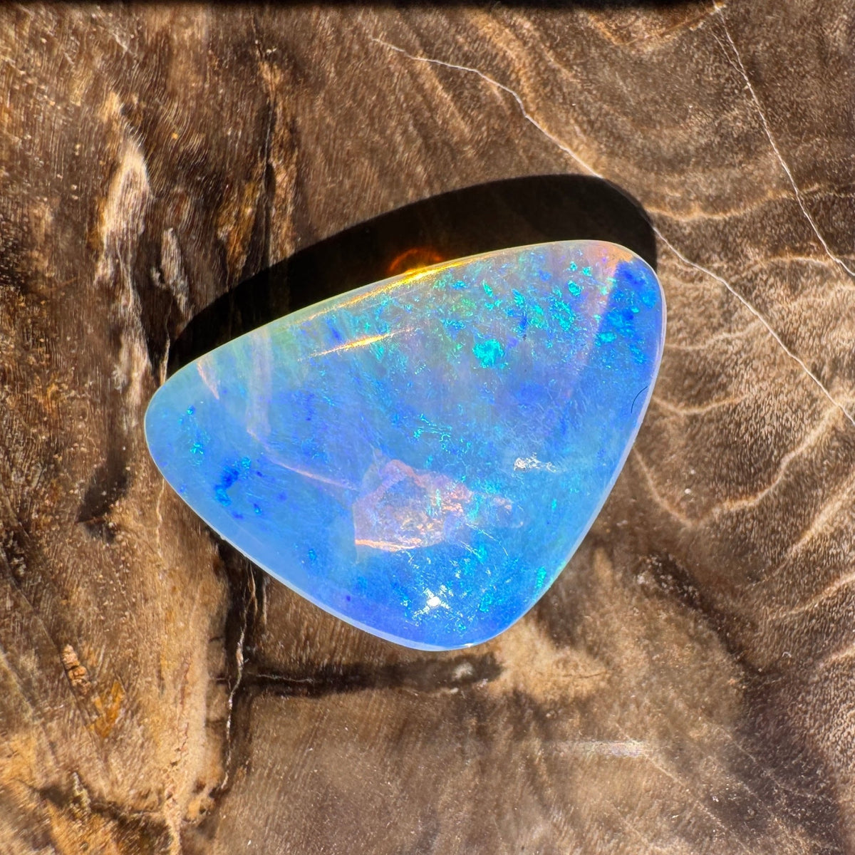 3.9ct Coober Pedy Crystal Opal | Solid Australian Opal | Hand-Cut