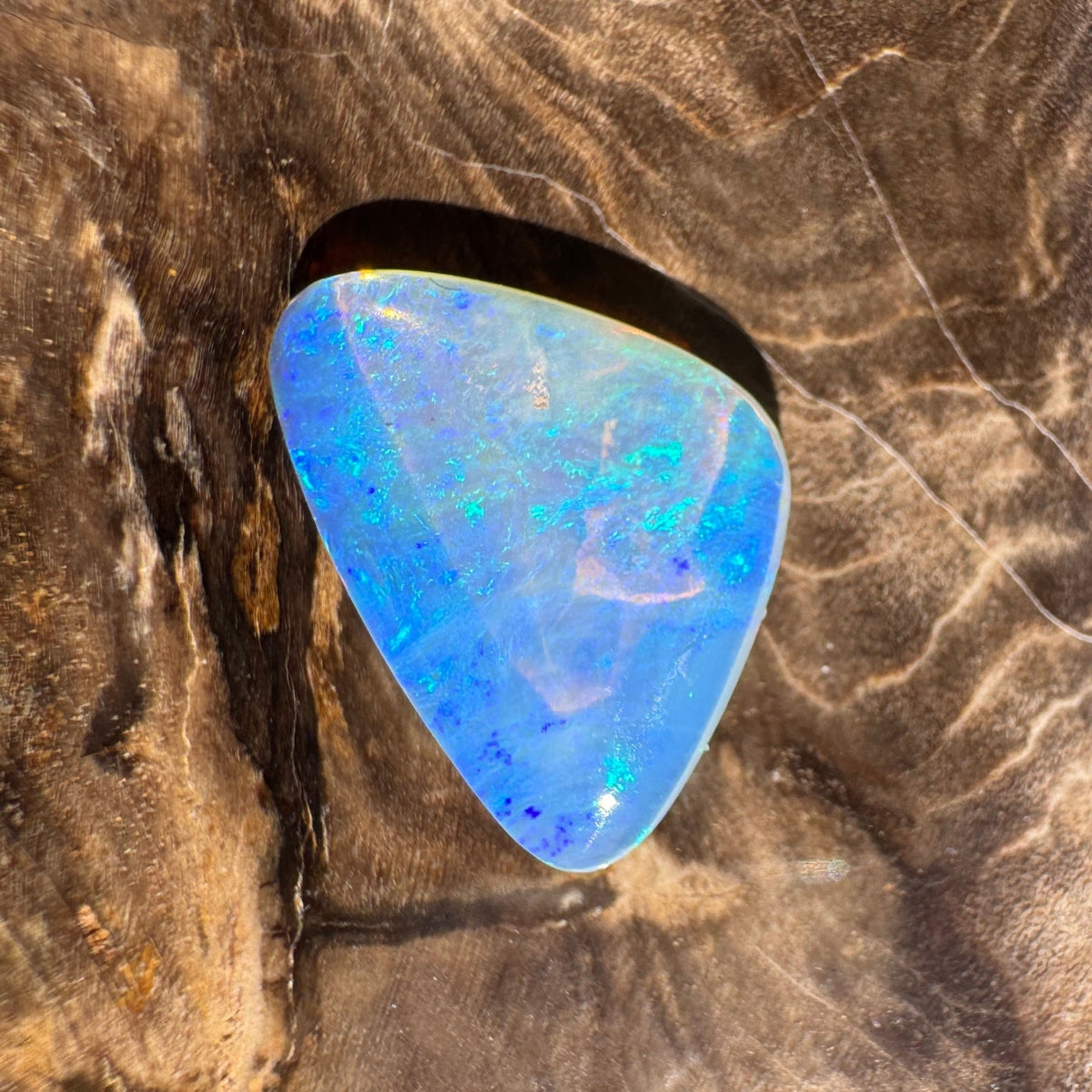 3.9ct Coober Pedy Crystal Opal | Solid Australian Opal | Hand-Cut